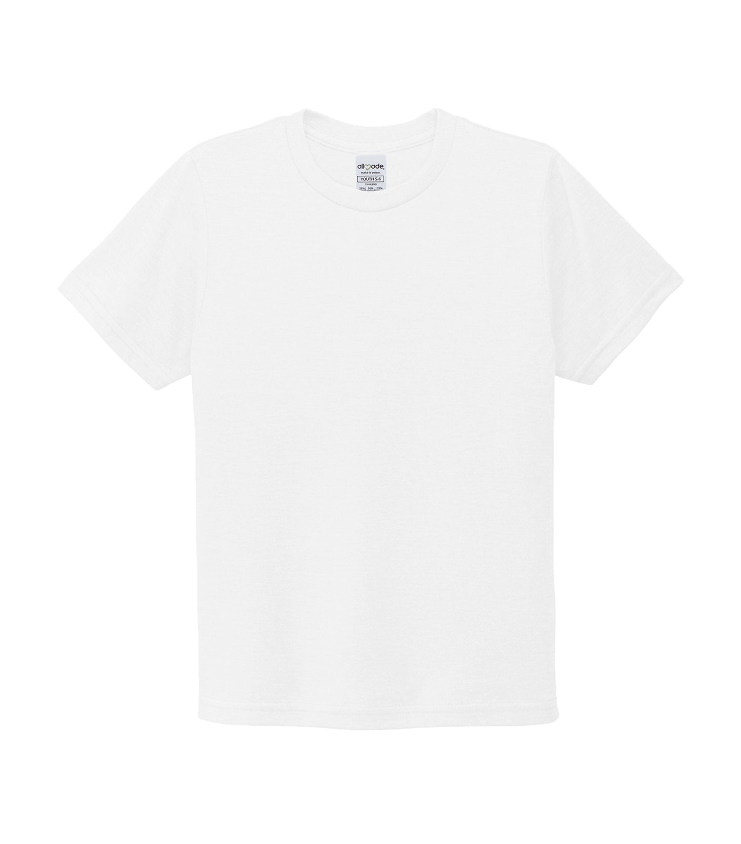 Allmade YOUTH ORGANIC COTTON TEE (AL210CA) - Bright White