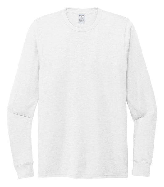 ALLMADE® UNISEX TRI-BLEND LONG SLEEVE TEE - Bright White