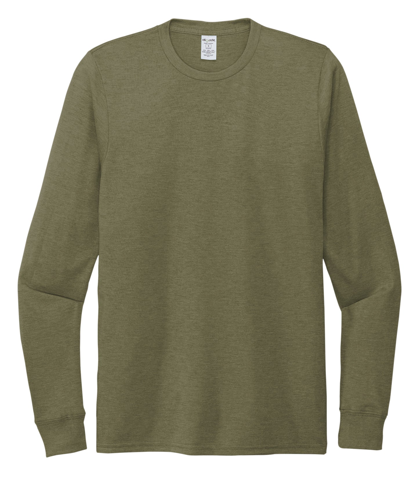 Allmade UNISEX TRI-BLEND LONG SLEEVE TEE (AL6004CA) - Olive You Green
