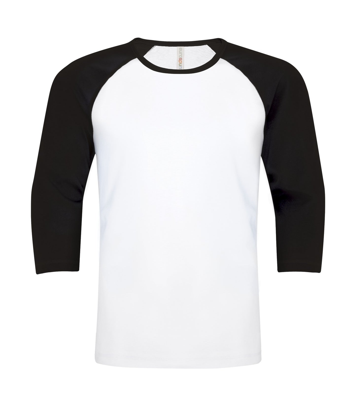 ATC RING SPUN BASEBALL TEE (ATC0822) - Whiteblack