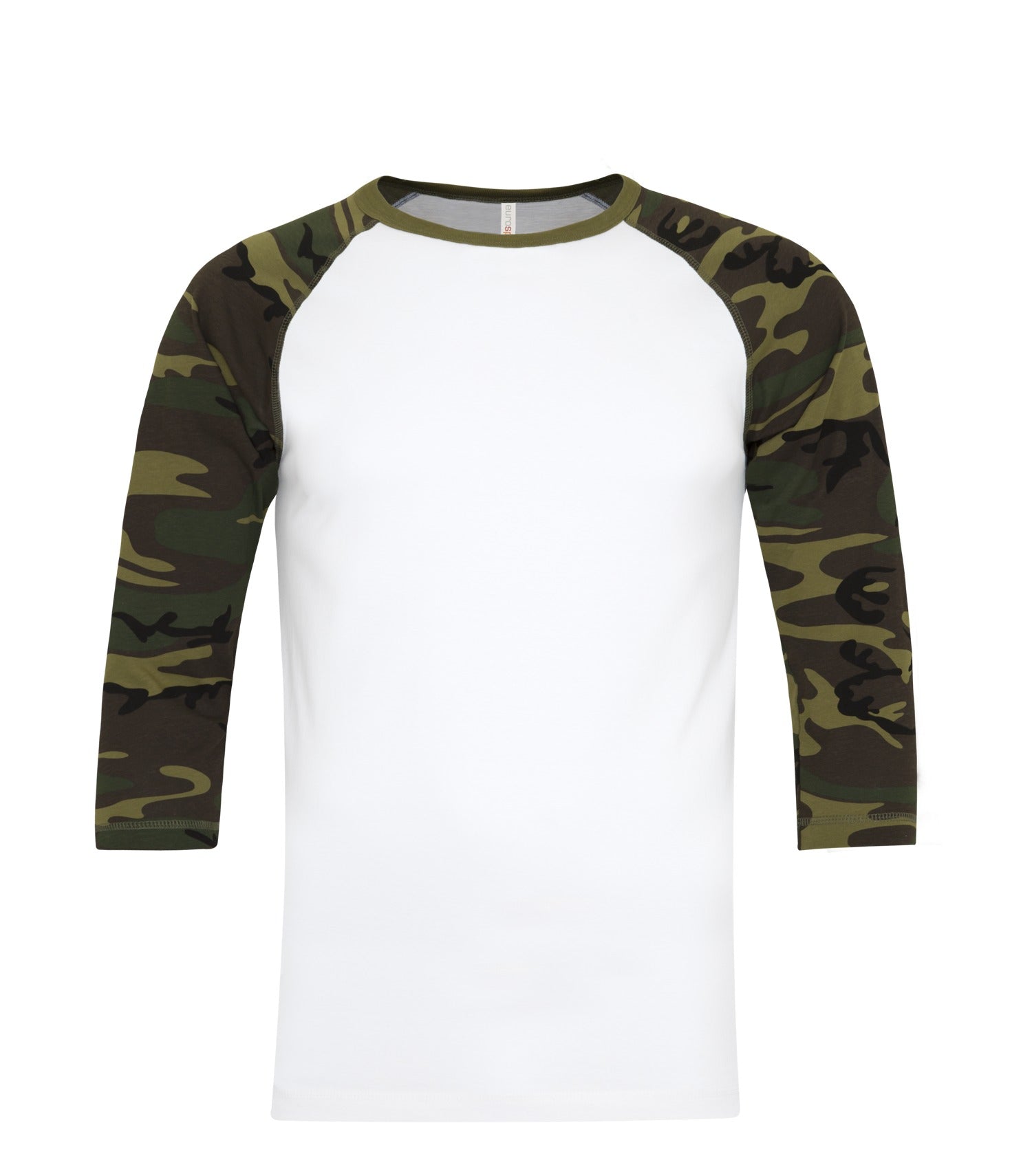 ATC RING SPUN BASEBALL TEE (ATC0822) - Whitecamo