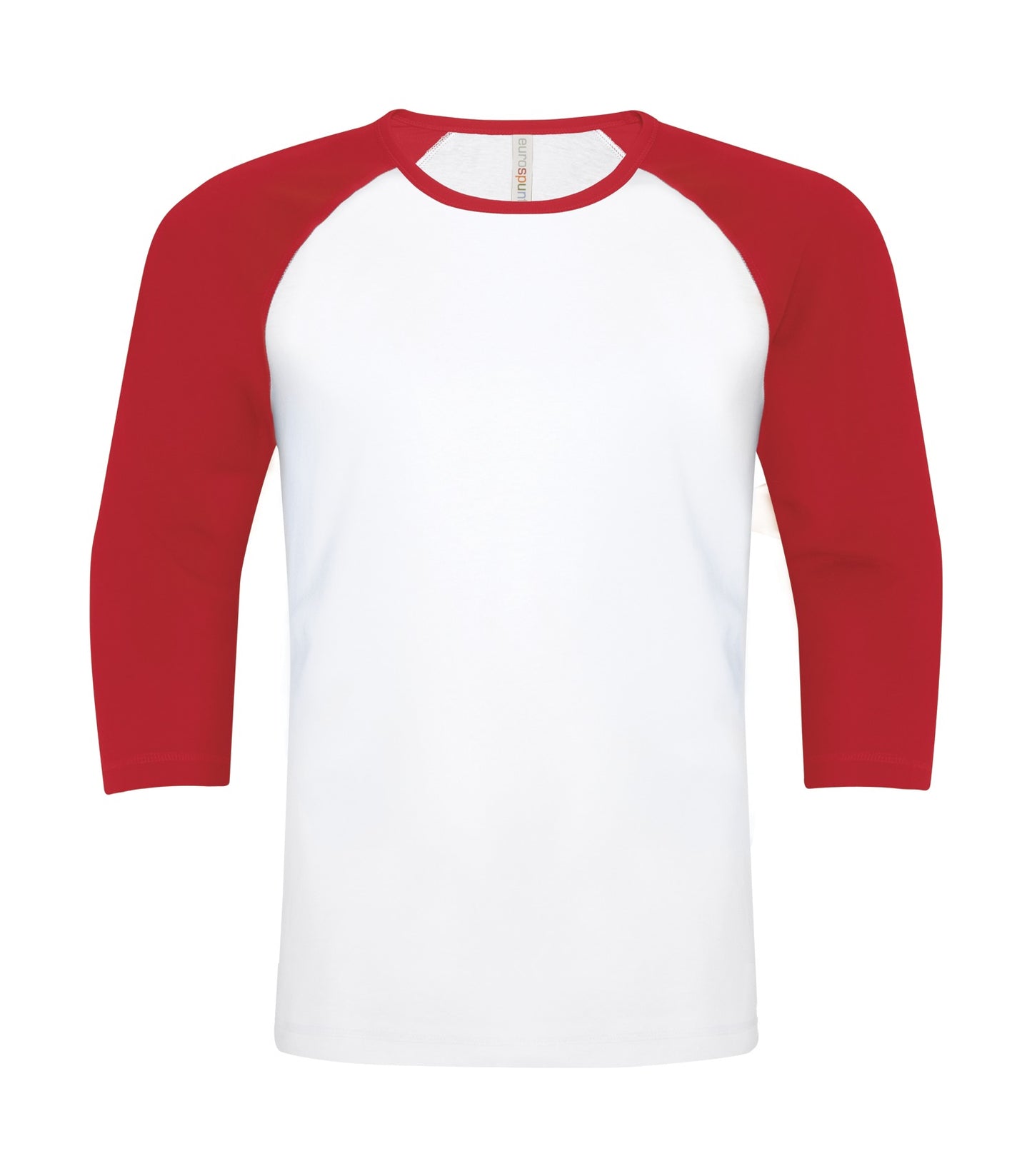 ATC RING SPUN BASEBALL TEE (ATC0822) - Whitetruered