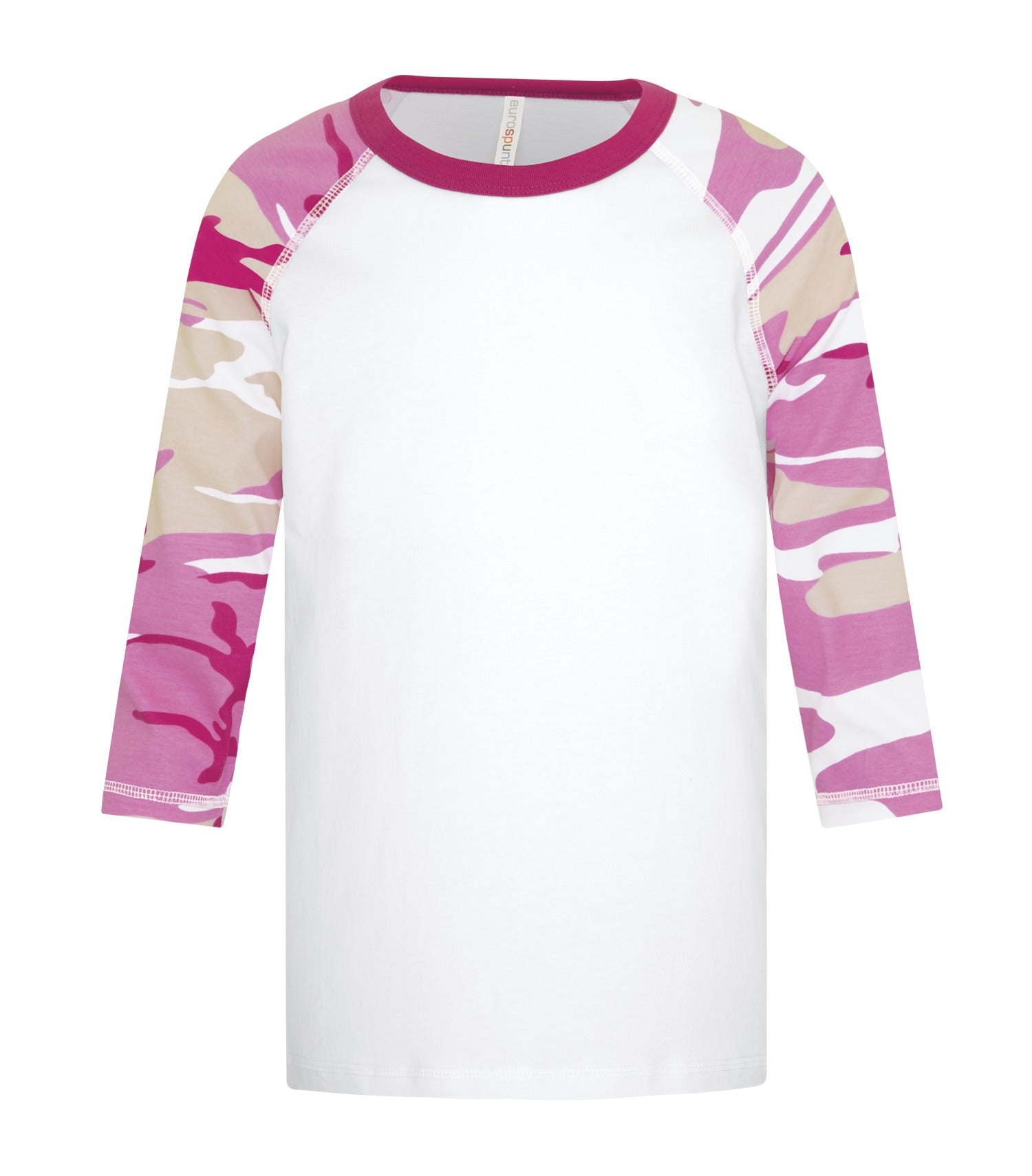 ATC RING SPUN BASEBALL YOUTH TEE (ATC0822Y) - Pinkcamo