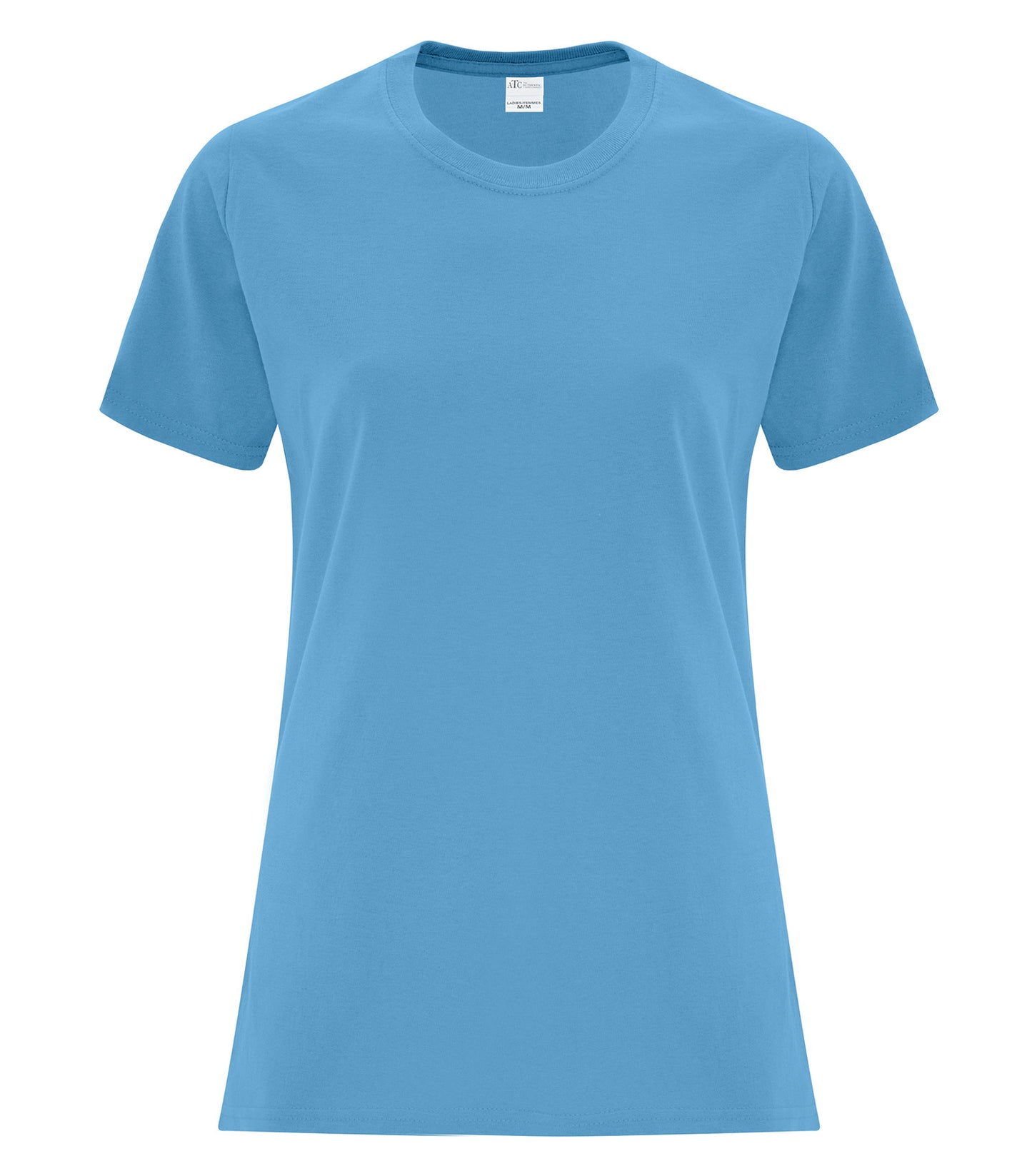 ATC EVERYDAY COTTON LADIES' TEE (ATC1000L) - Aquatic Blue