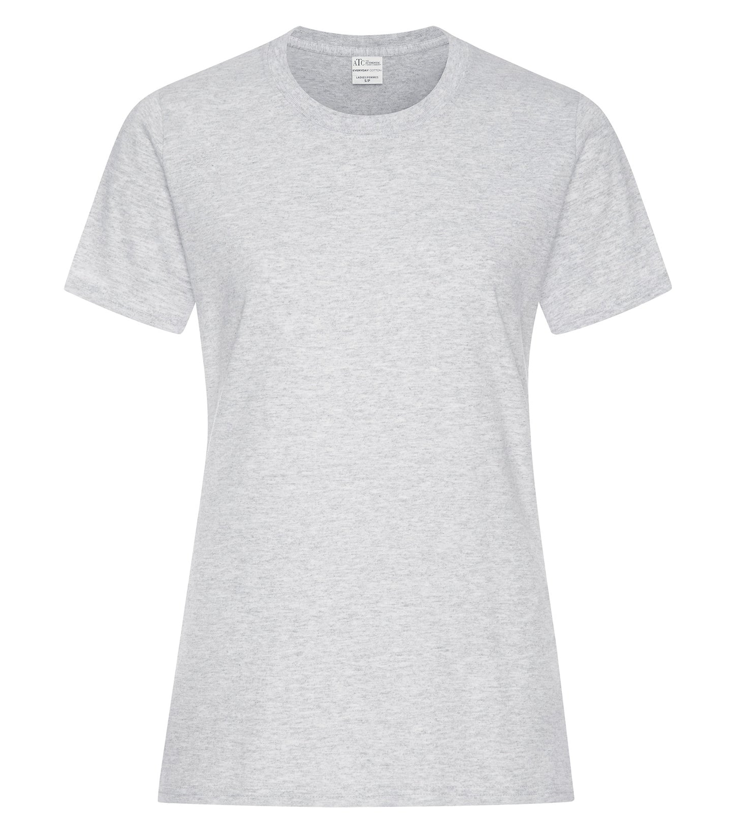 ATC EVERYDAY COTTON LADIES' TEE (ATC1000L) - Ash Grey