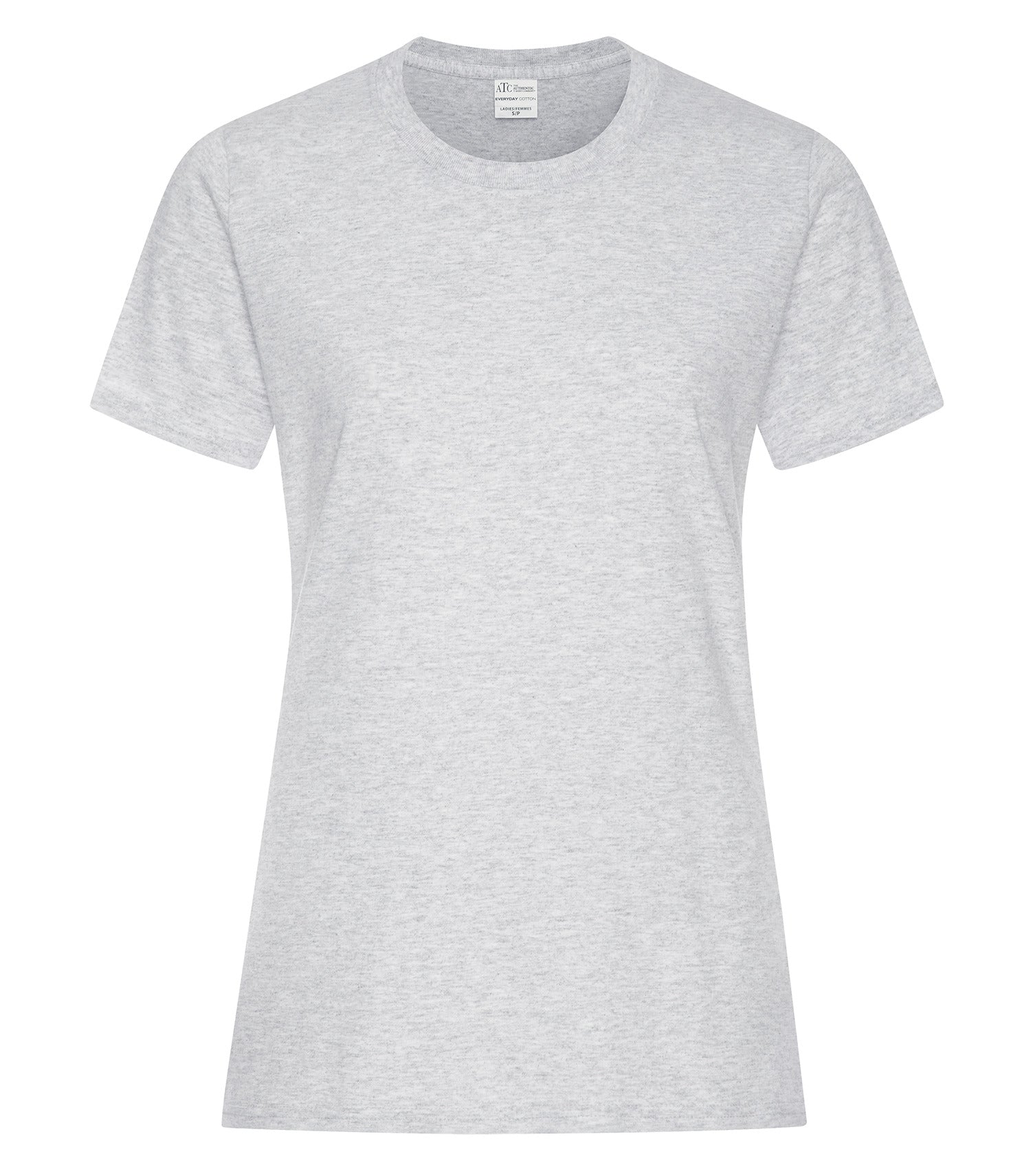 ATC EVERYDAY COTTON LADIES' TEE (ATC1000L) - Ash Grey