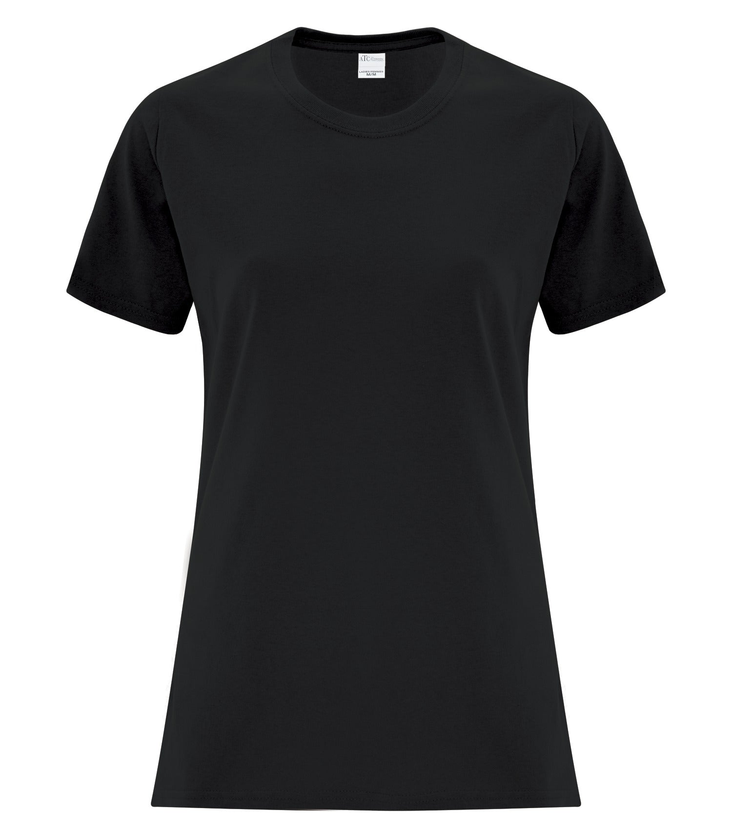 ATC EVERYDAY COTTON LADIES' TEE (ATC1000L) - Black