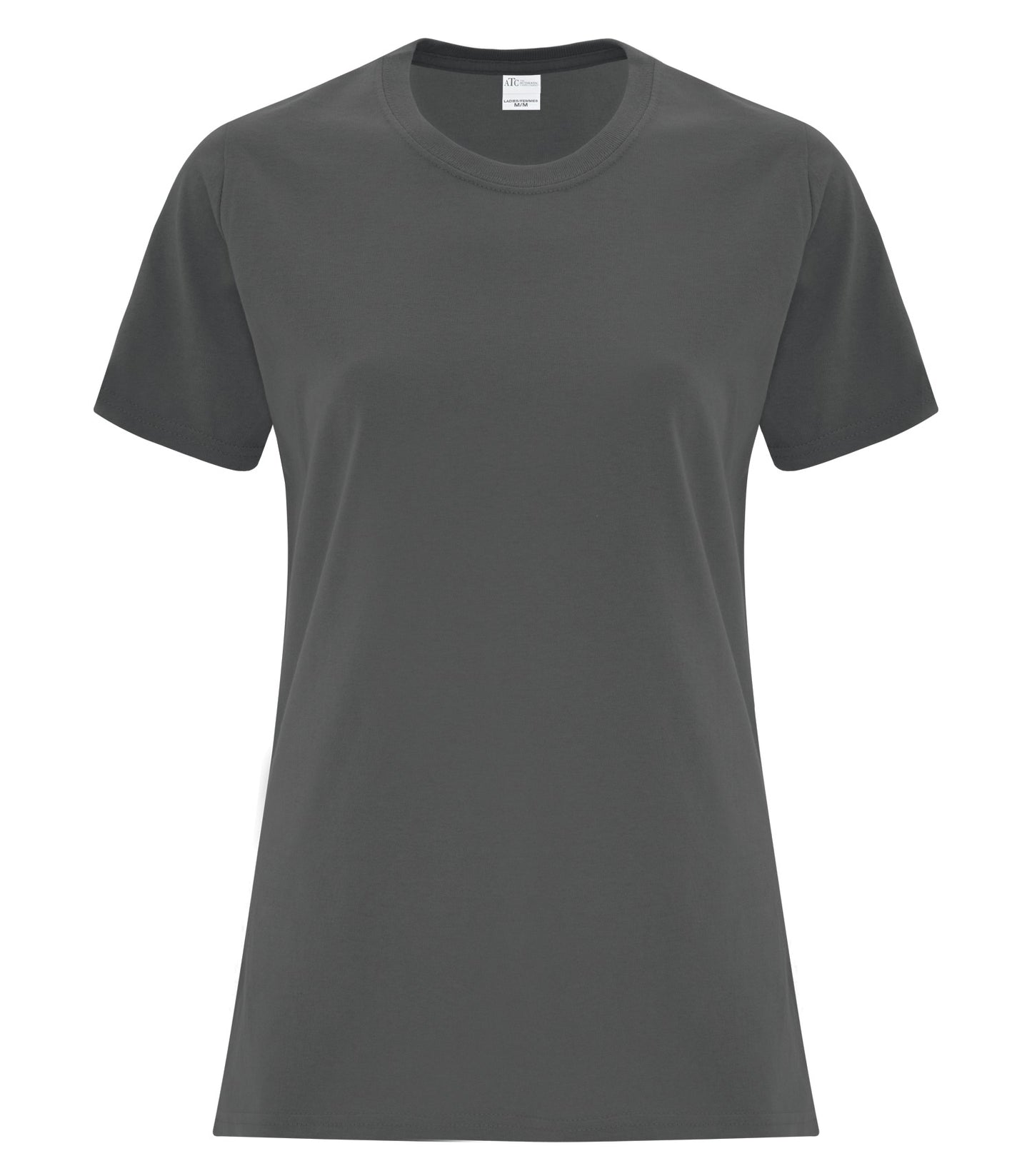 ATC EVERYDAY COTTON LADIES' TEE (ATC1000L) - Charcoal