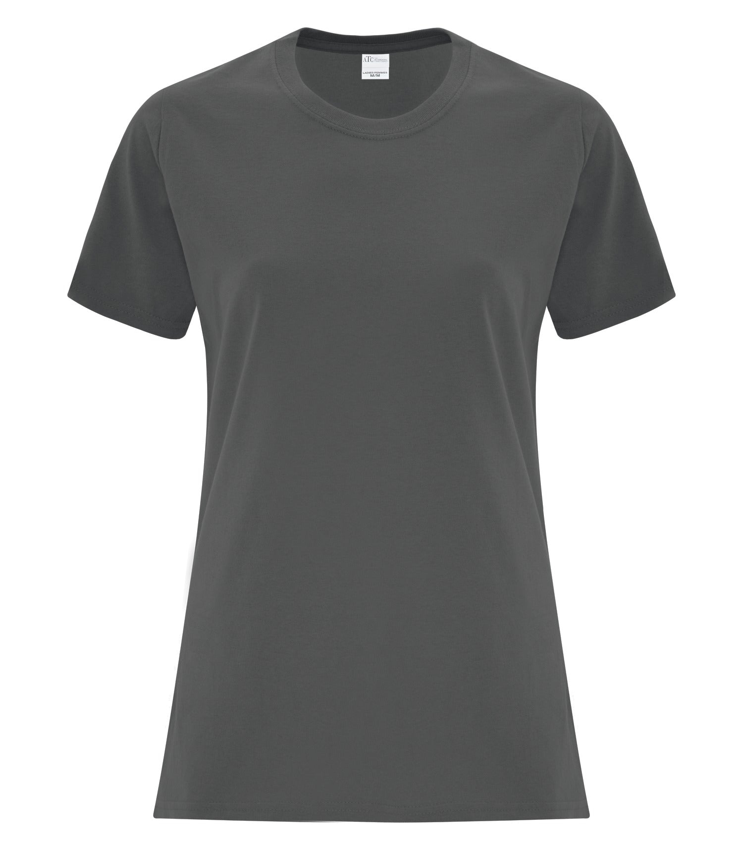 ATC EVERYDAY COTTON LADIES' TEE (ATC1000L) - Charcoal
