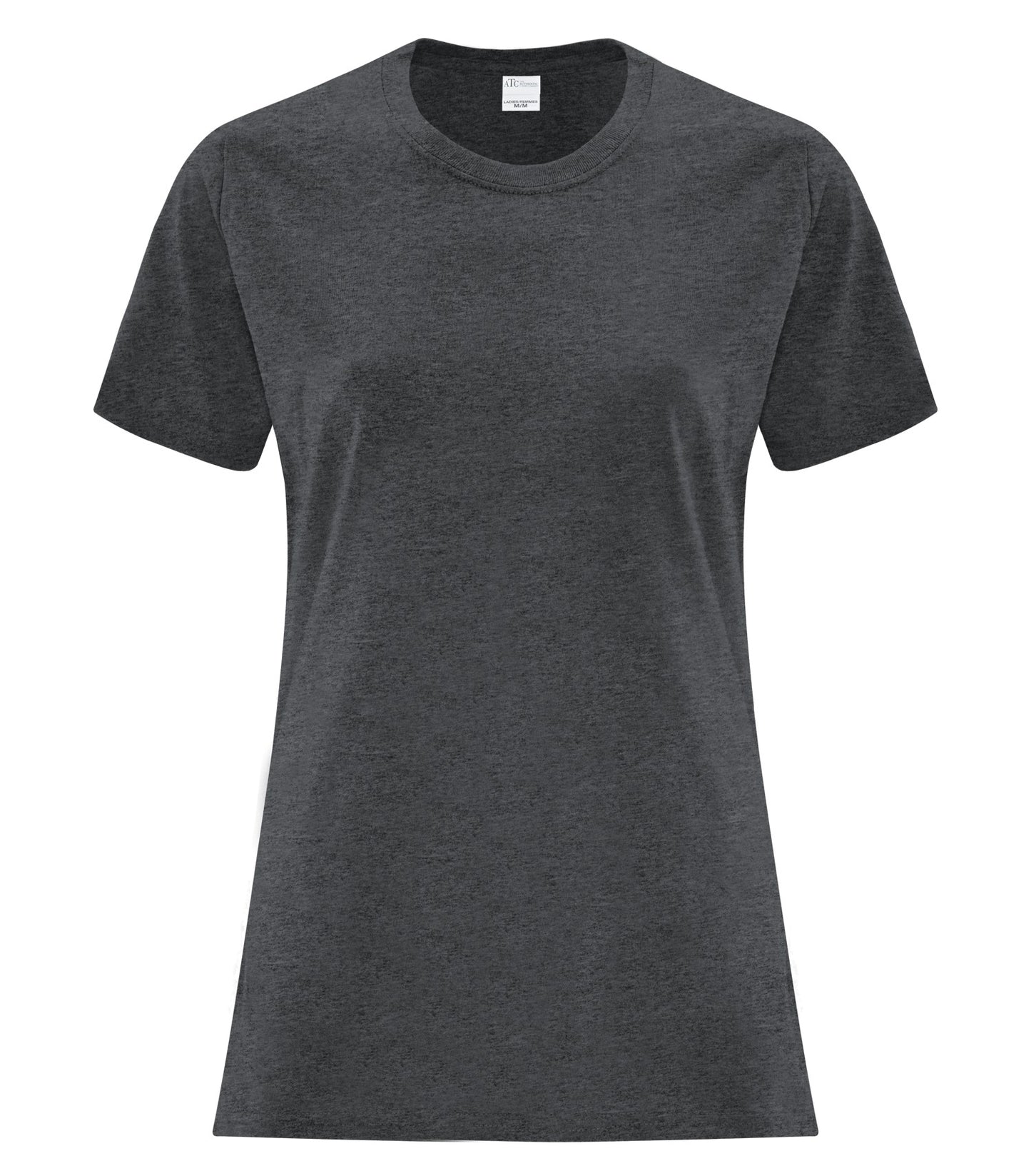 ATC EVERYDAY COTTON LADIES' TEE (ATC1000L) - Darkheathergrey