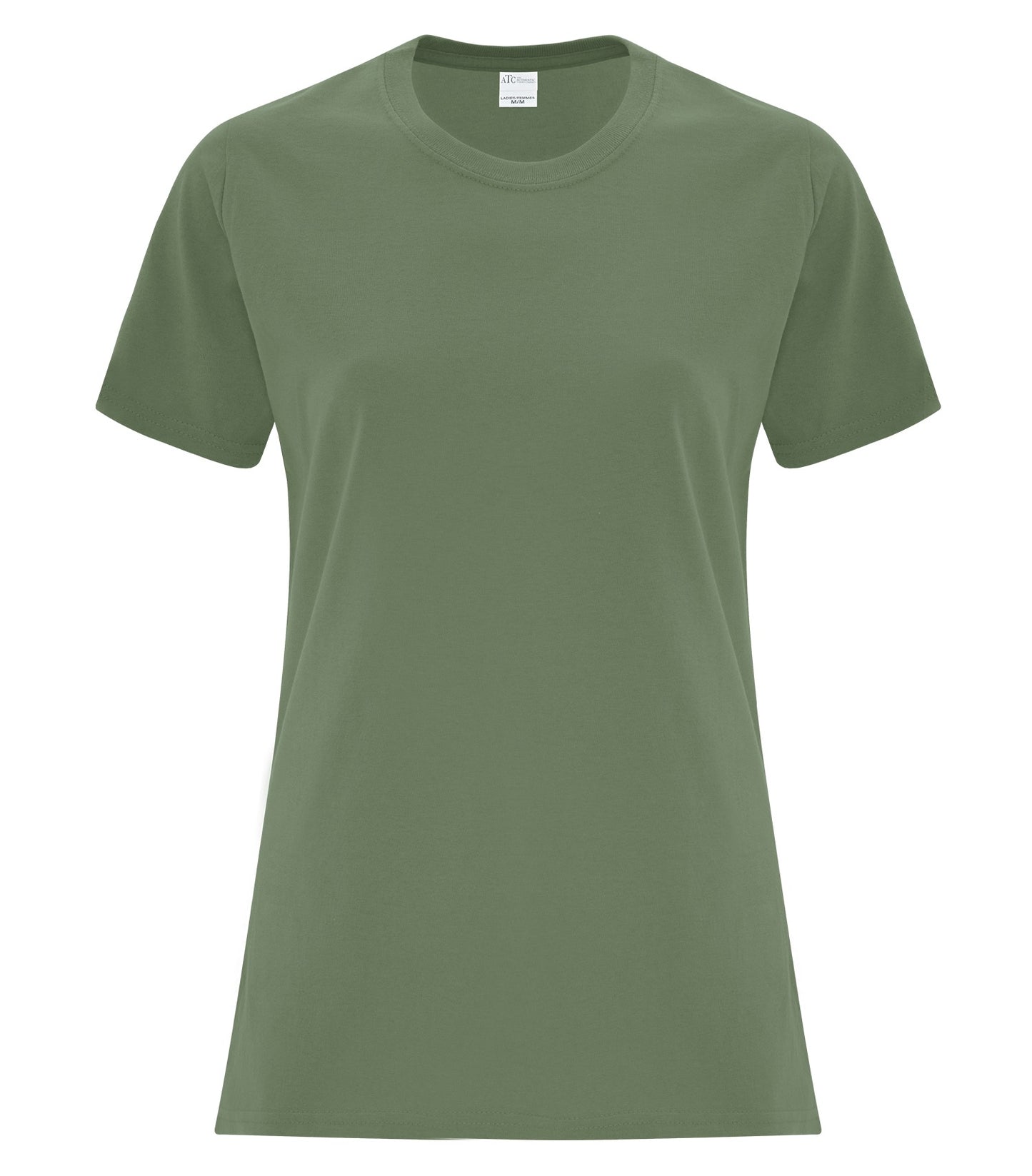 ATC EVERYDAY COTTON LADIES' TEE (ATC1000L) - Fatiguegreen
