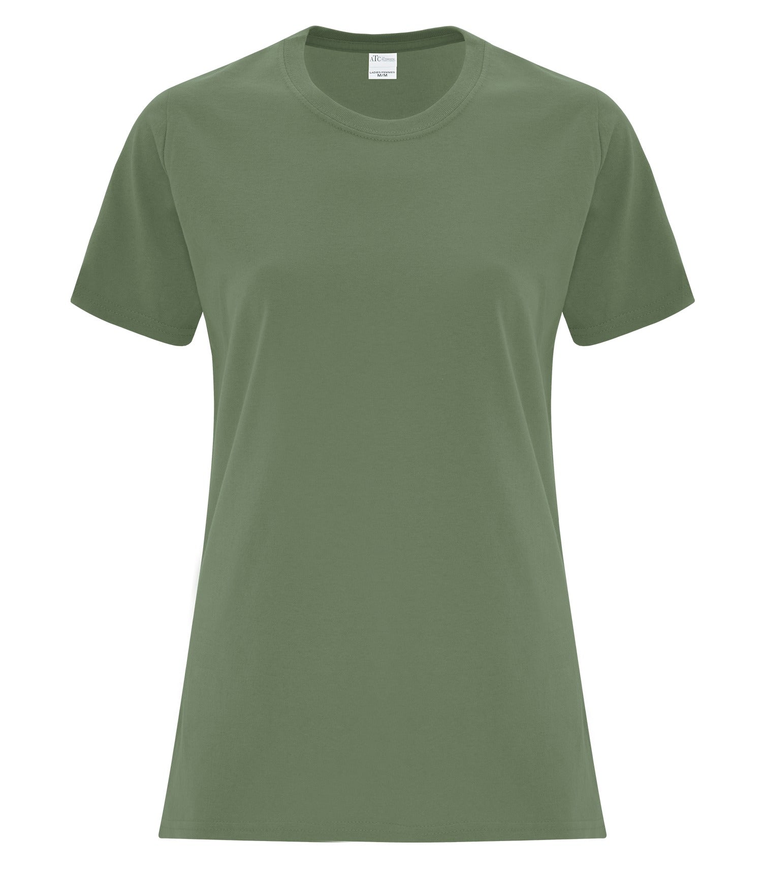 ATC EVERYDAY COTTON LADIES' TEE (ATC1000L) - Fatiguegreen