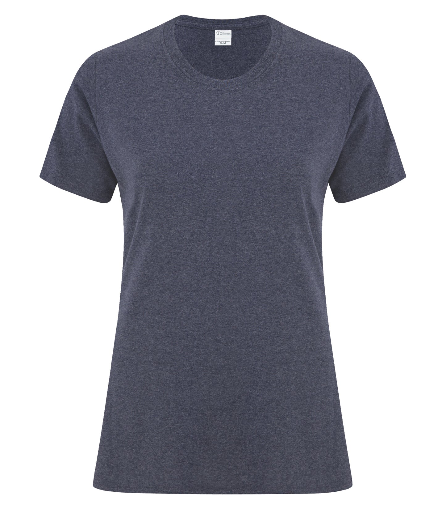 ATC EVERYDAY COTTON LADIES' TEE (ATC1000L) - Heathernavy