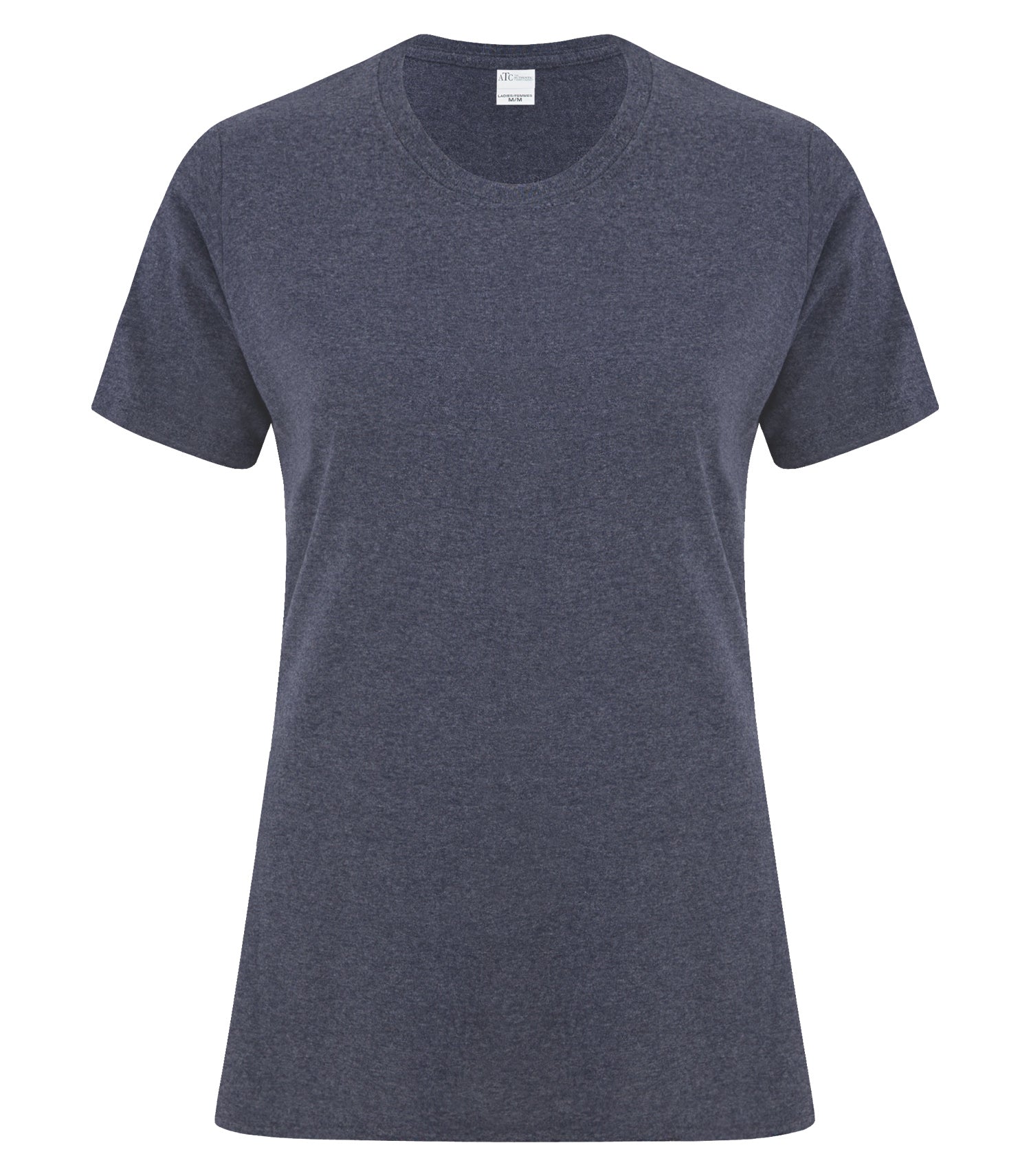 ATC EVERYDAY COTTON LADIES' TEE (ATC1000L) - Heathernavy