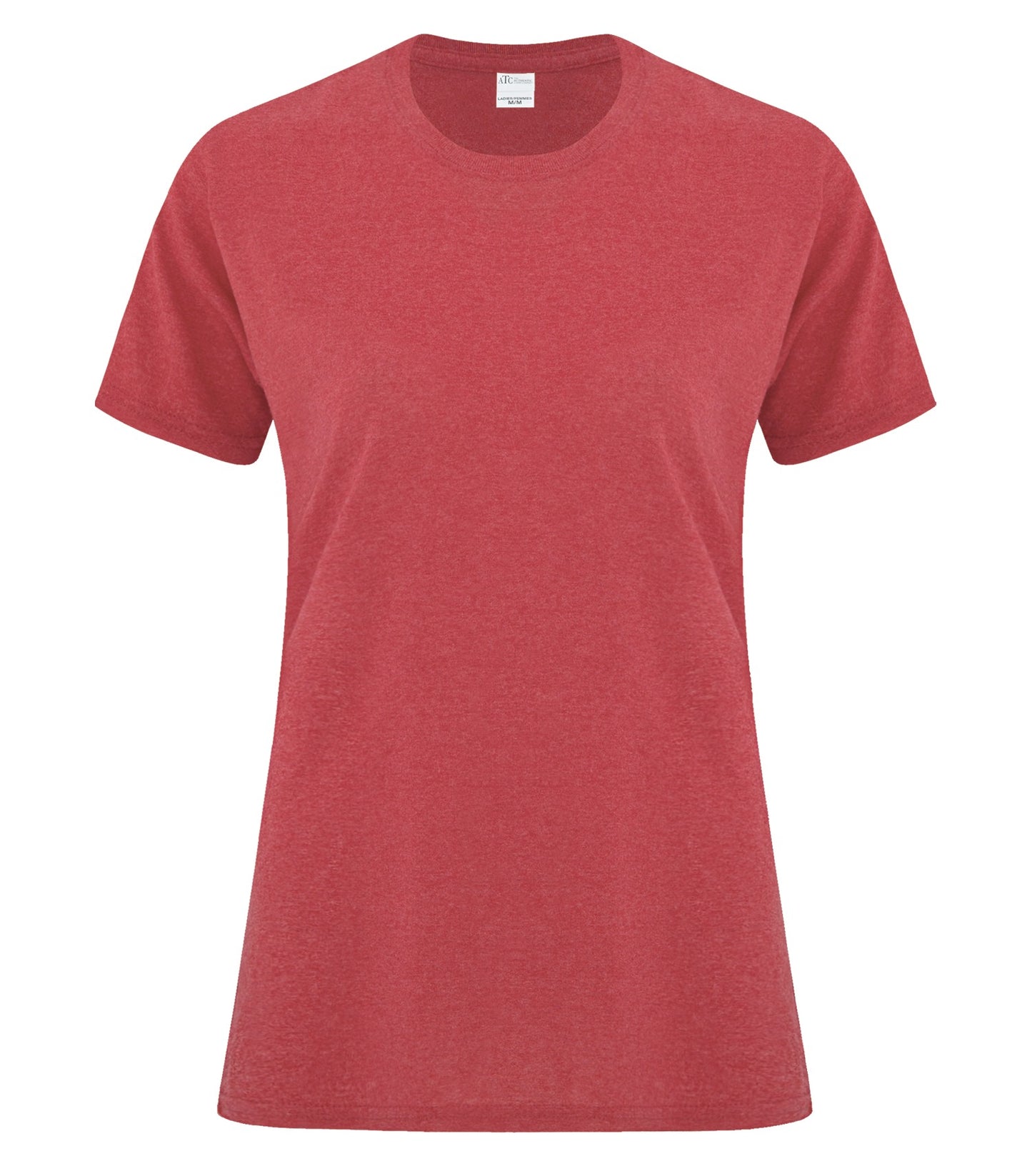 ATC EVERYDAY COTTON LADIES' TEE (ATC1000L) - Heatherred