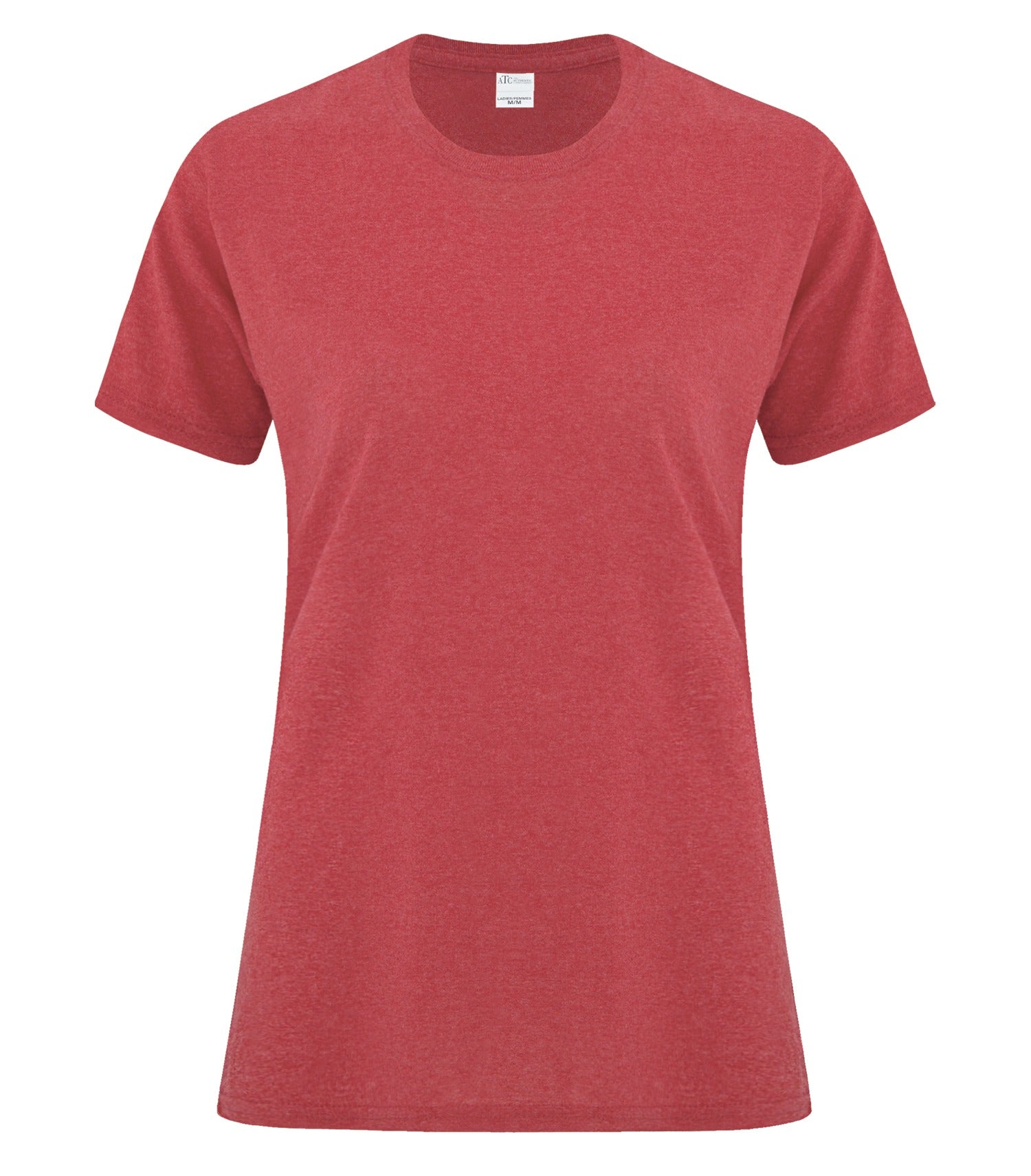ATC EVERYDAY COTTON LADIES' TEE (ATC1000L) - Heatherred