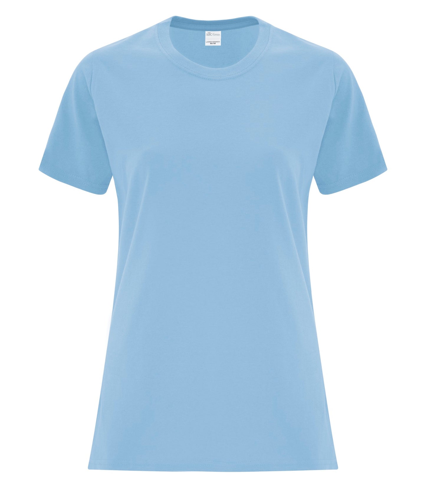 ATC EVERYDAY COTTON LADIES' TEE (ATC1000L) - Lightblue