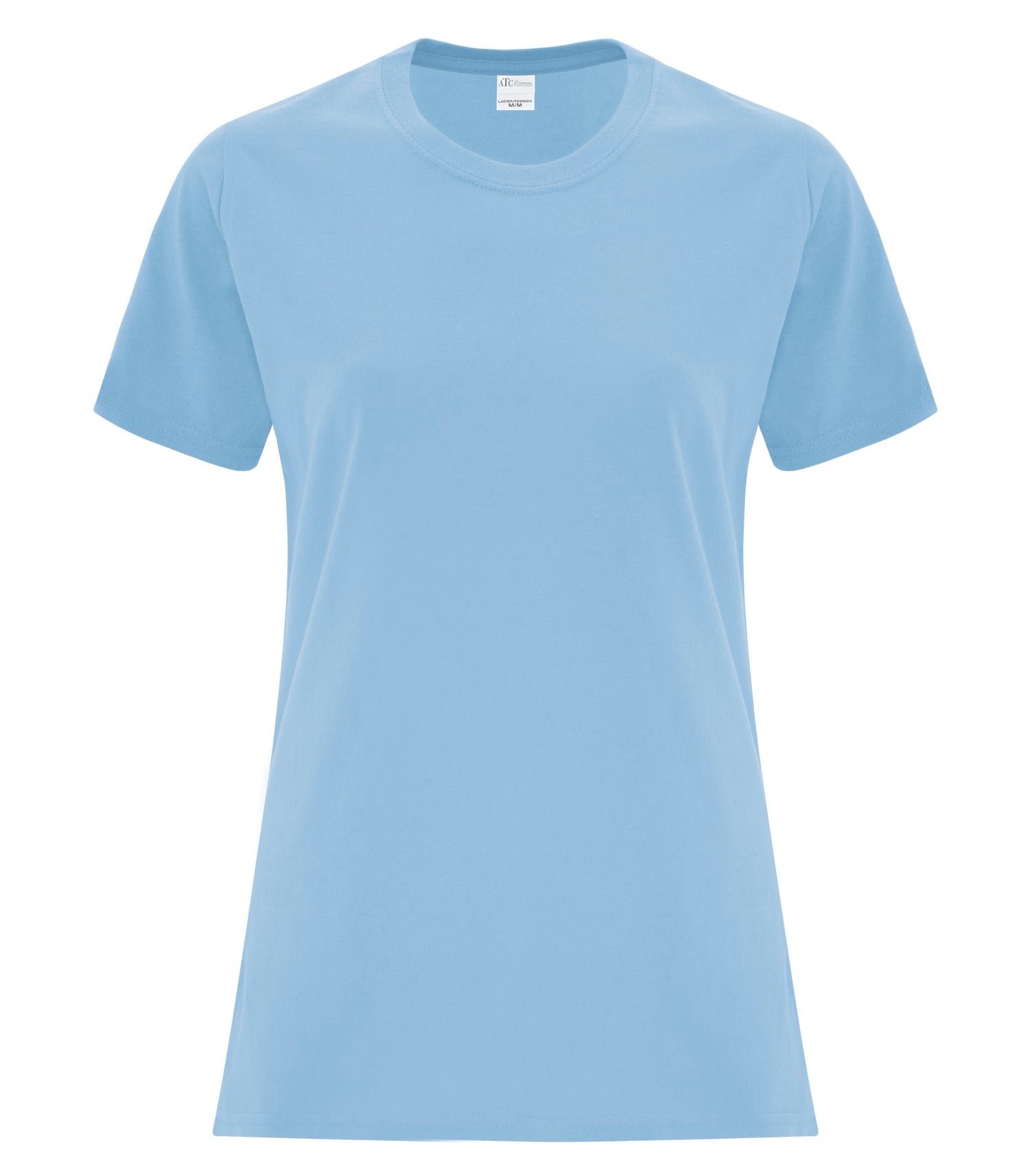 ATC EVERYDAY COTTON LADIES' TEE (ATC1000L) - Lightblue