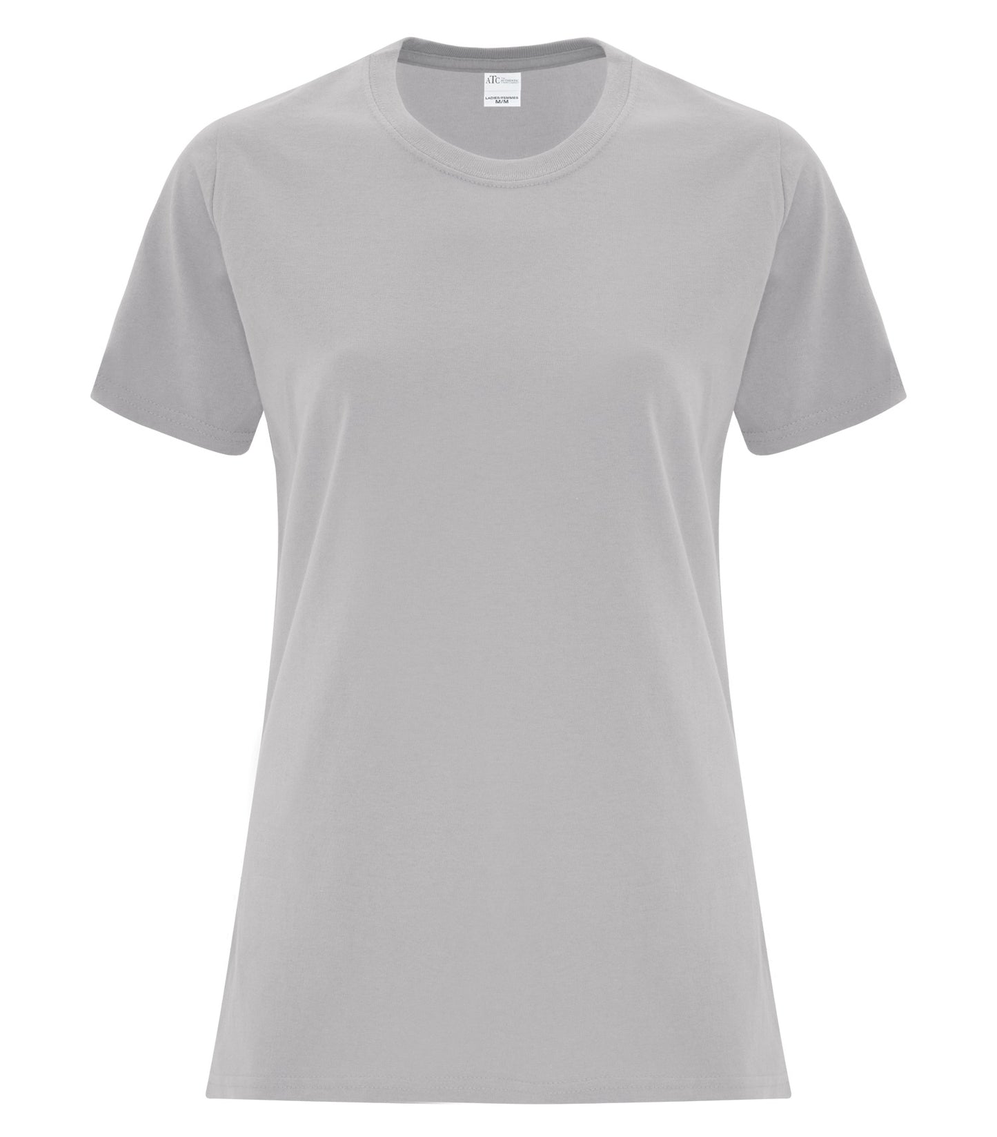 ATC EVERYDAY COTTON LADIES' TEE (ATC1000L) - Silver