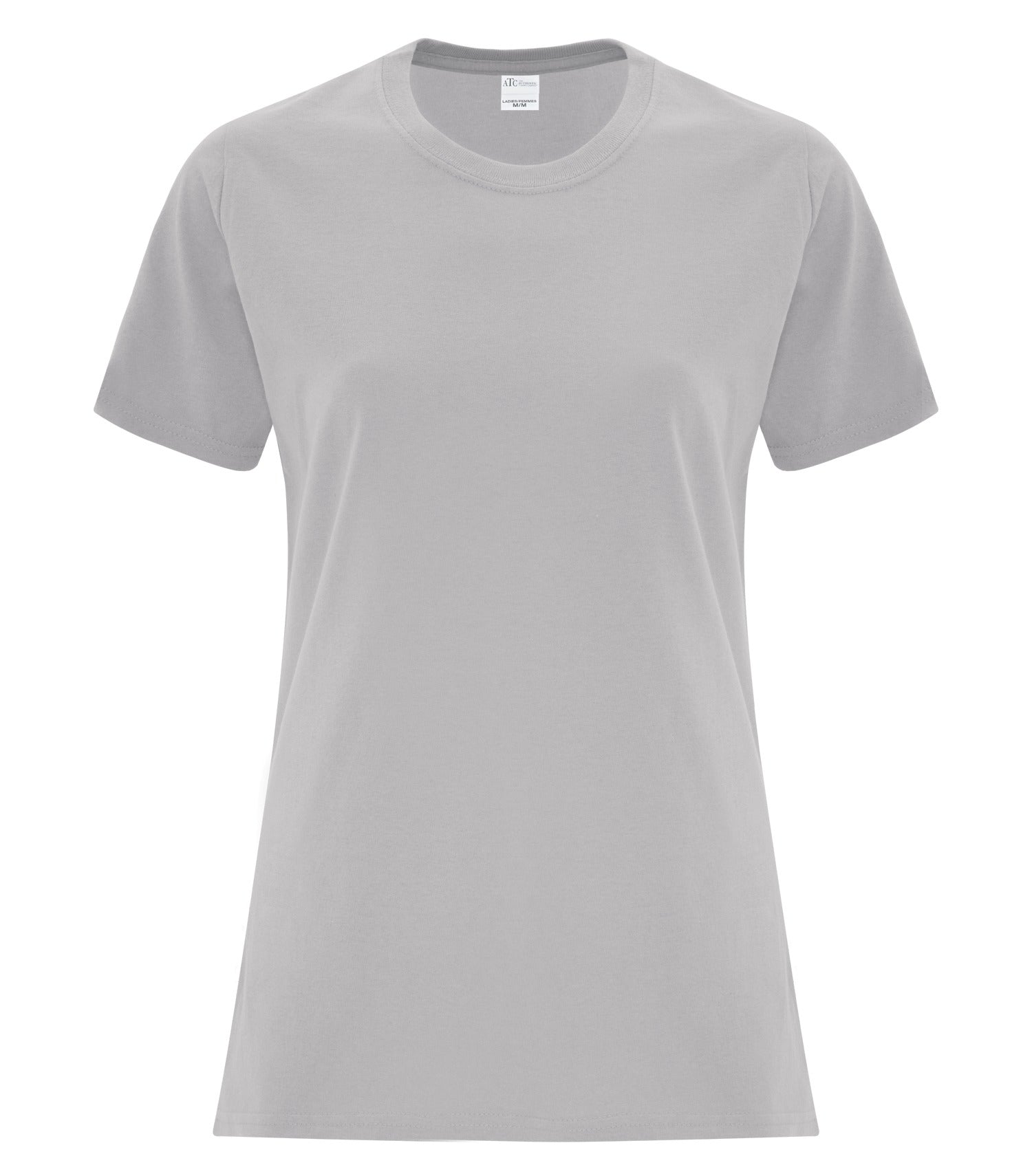 ATC EVERYDAY COTTON LADIES' TEE (ATC1000L) - Silver