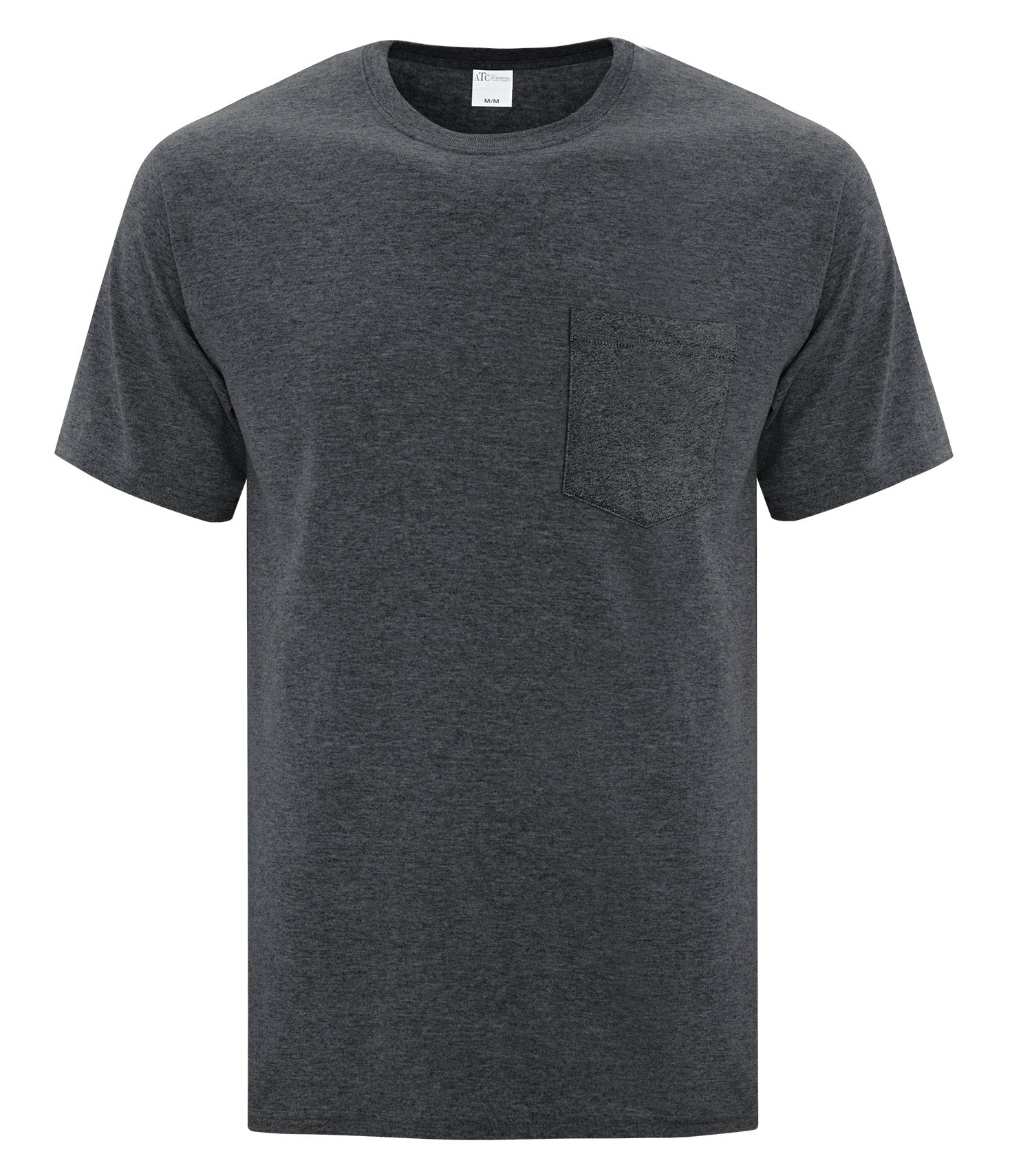 ATC EVERYDAY COTTON POCKET TEE (ATC1000P) - Darkhthrgrey