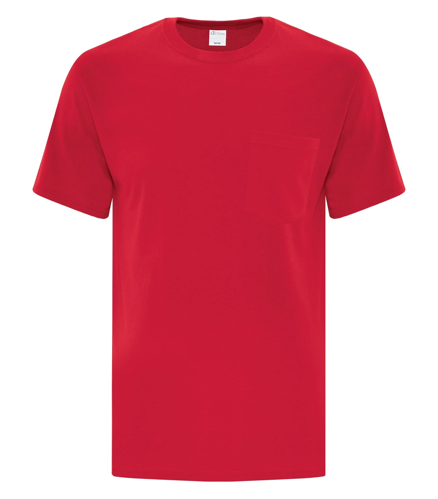 ATC EVERYDAY COTTON POCKET TEE (ATC1000P) - Red