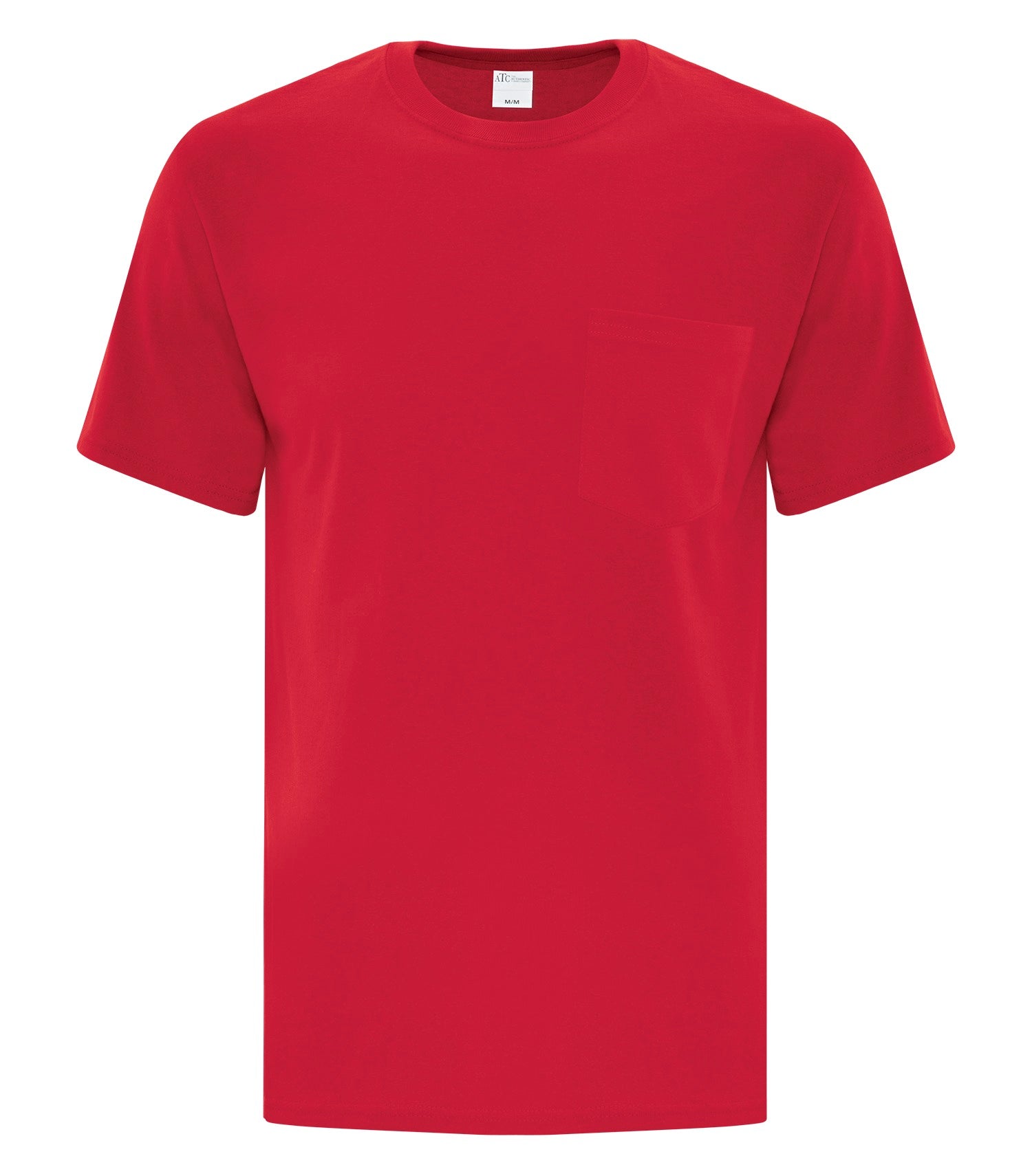 ATC EVERYDAY COTTON POCKET TEE (ATC1000P) - Red