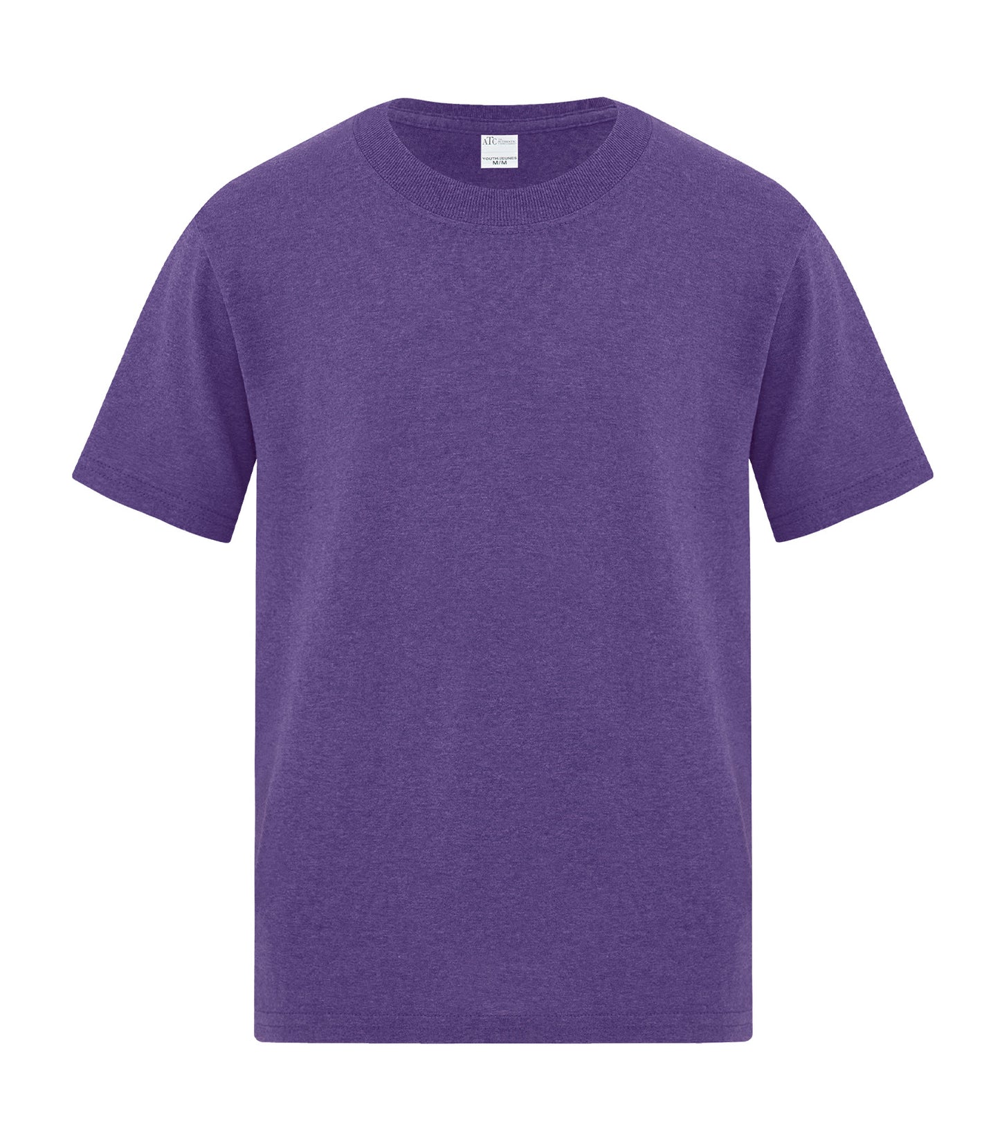 ATC EVERYDAY COTTON YOUTH TEE (ATC1000Y) - Heather Purple