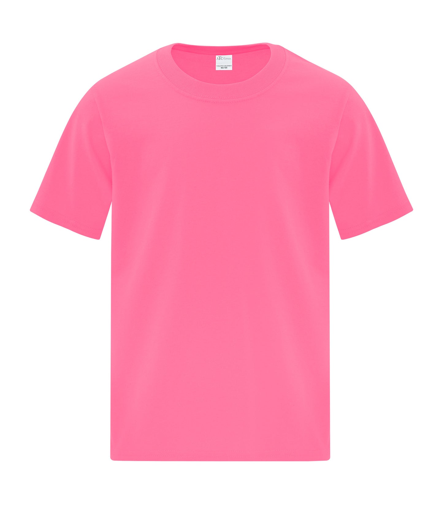 ATC EVERYDAY COTTON YOUTH TEE (ATC1000Y) - Neon Pink