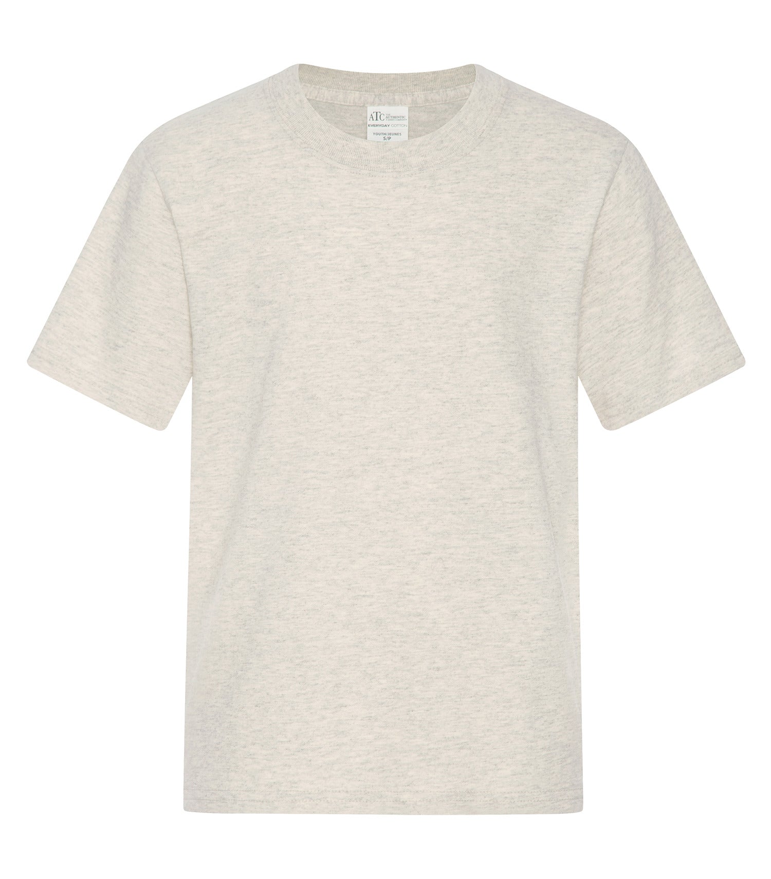 ATC EVERYDAY COTTON YOUTH TEE (ATC1000Y) - Oatmeal Heather