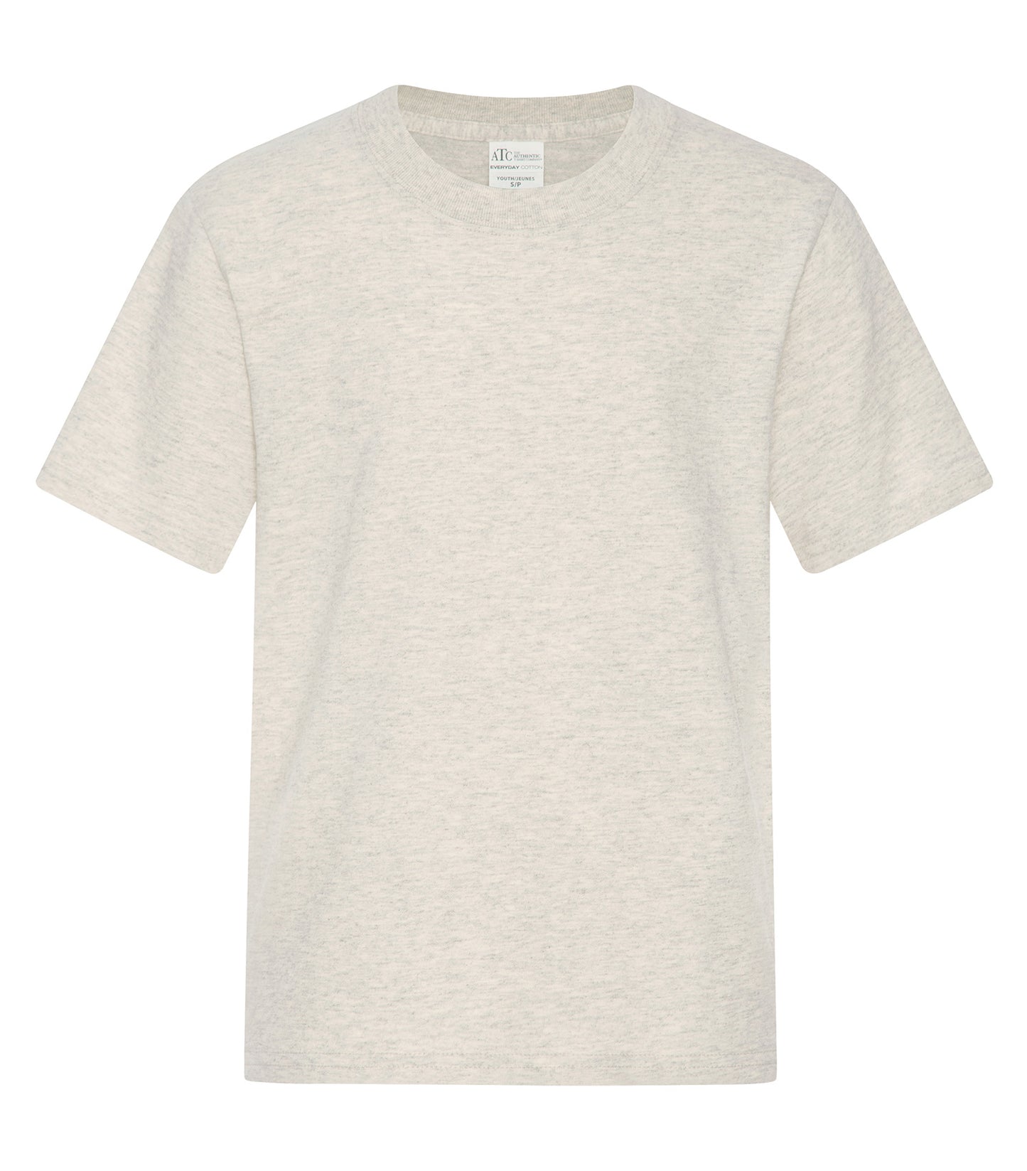ATC EVERYDAY COTTON YOUTH TEE (ATC1000Y) - Oatmeal Heather