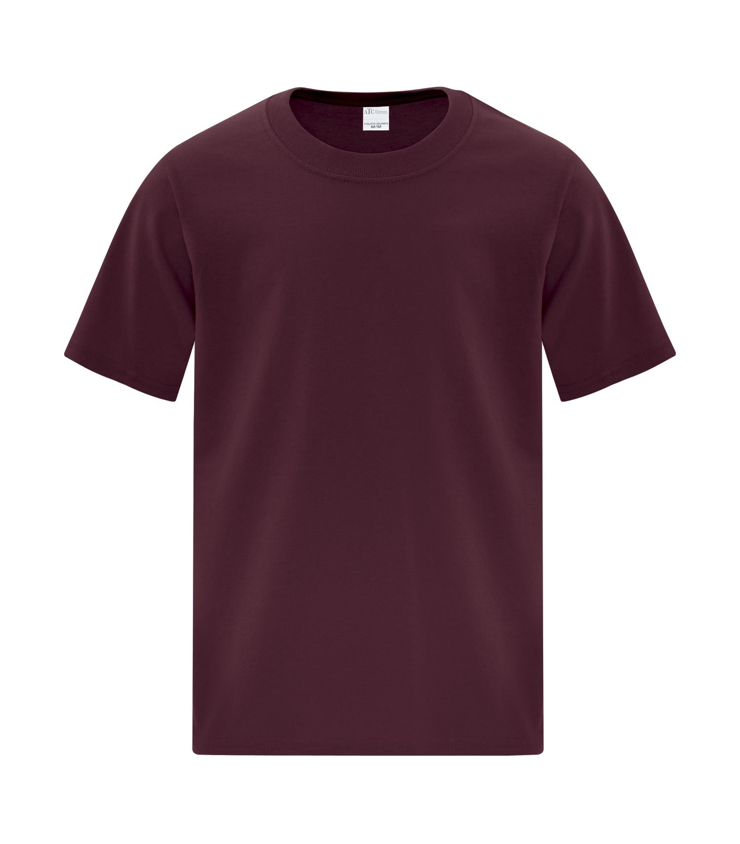 ATC EVERYDAY COTTON YOUTH TEE (ATC1000Y) - Maroon