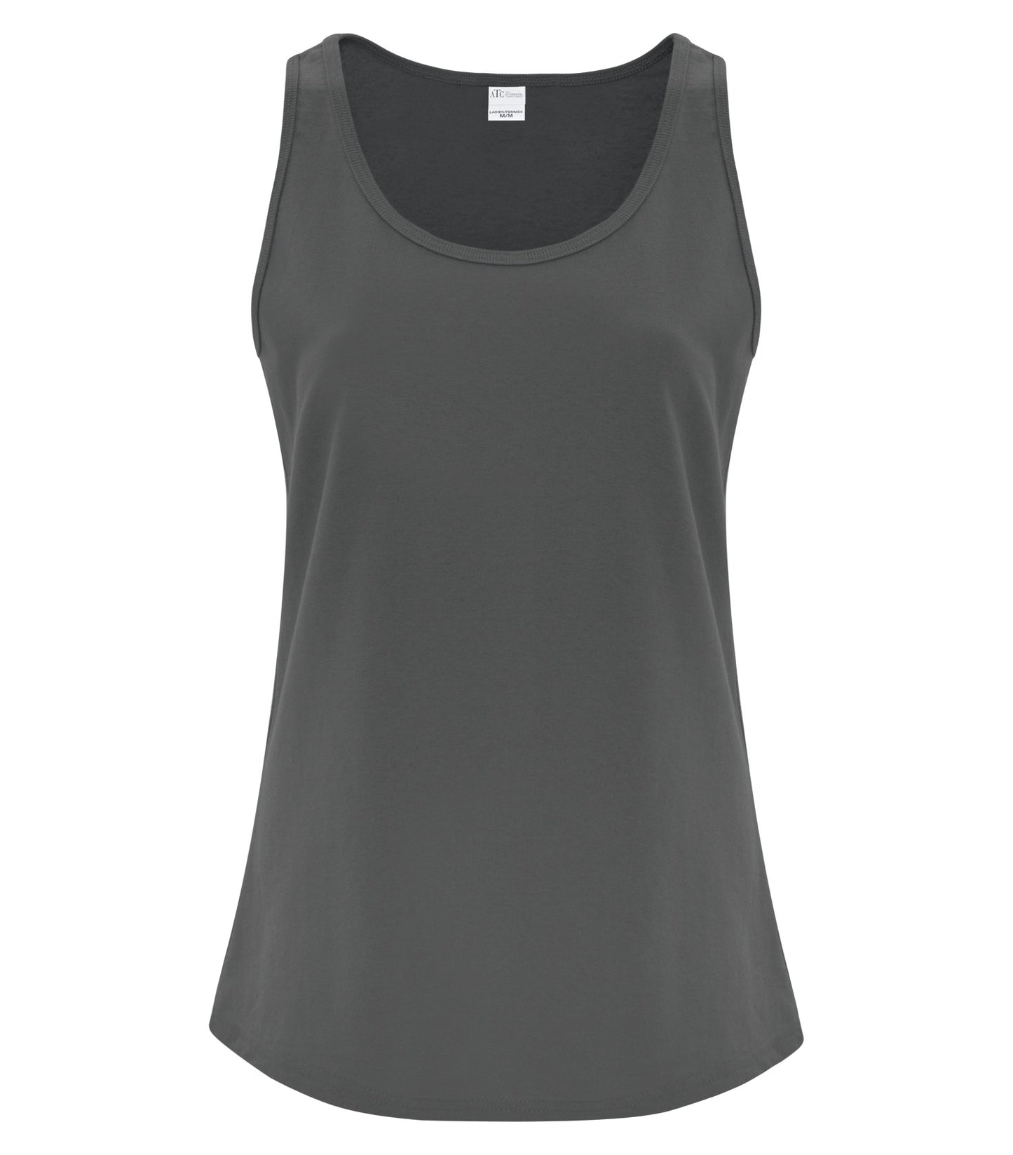 ATC EVERYDAY COTTON LADIES' TANK TOP (ATC1004L) - Charcoal