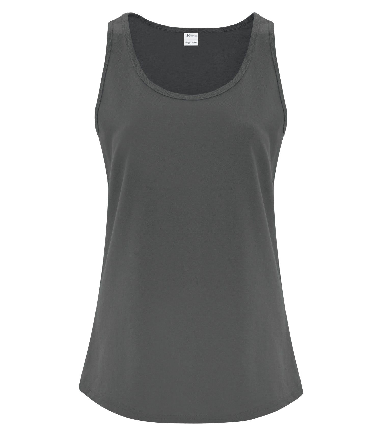 ATC EVERYDAY COTTON LADIES' TANK TOP (ATC1004L) - Charcoal
