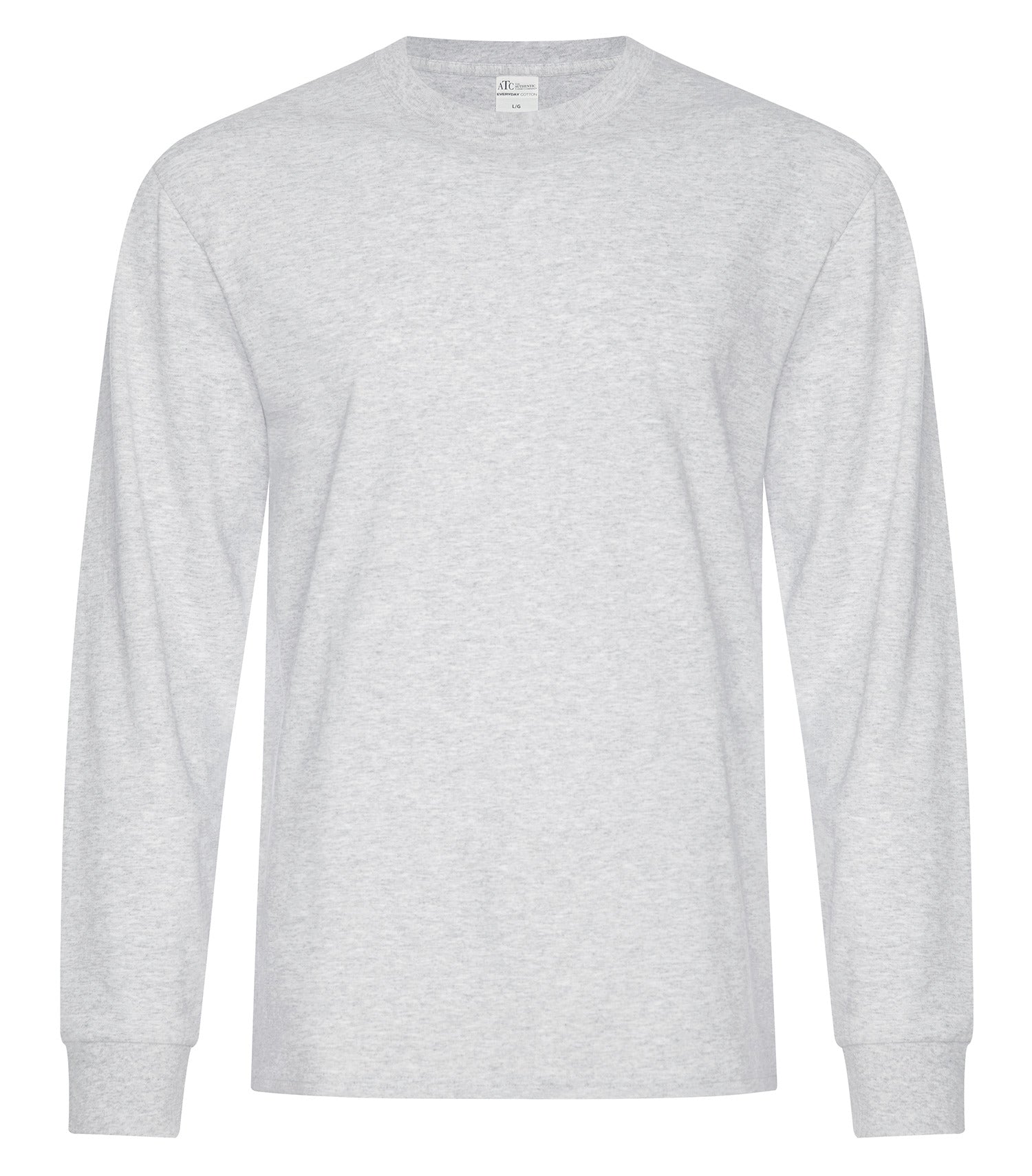 ATC EVERYDAY COTTON LONG SLEEVE TEE (ATC1015) - Ash Grey