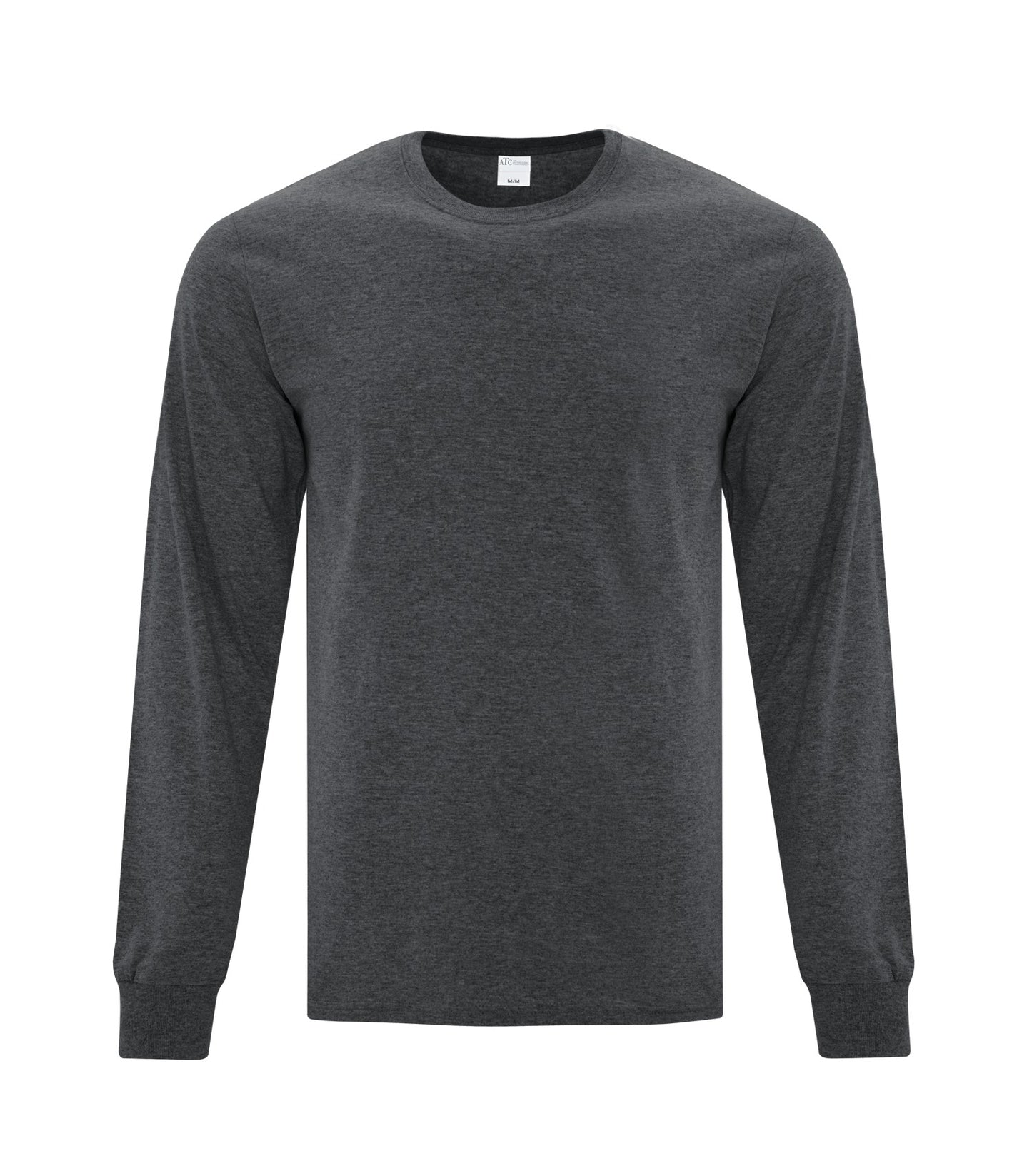 ATC EVERYDAY COTTON LONG SLEEVE TEE (ATC1015) - Darkheathergrey