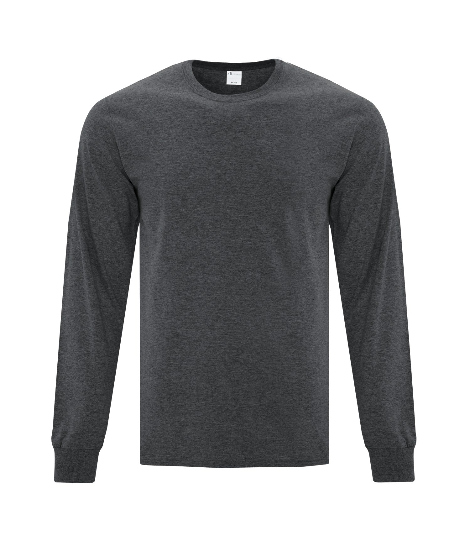 ATC EVERYDAY COTTON LONG SLEEVE TEE (ATC1015) - Darkheathergrey