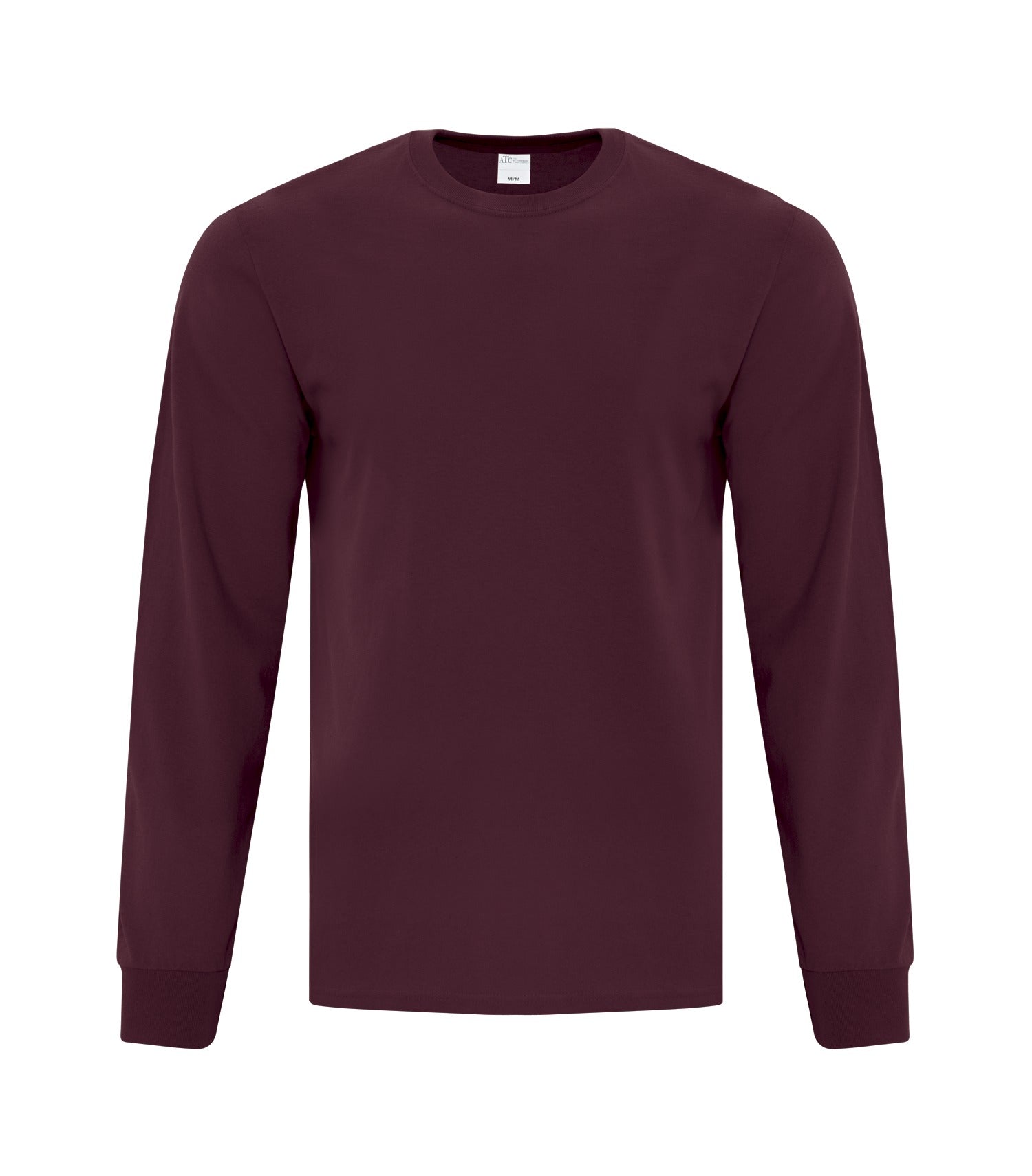 ATC EVERYDAY COTTON LONG SLEEVE TEE (ATC1015) - Maroon