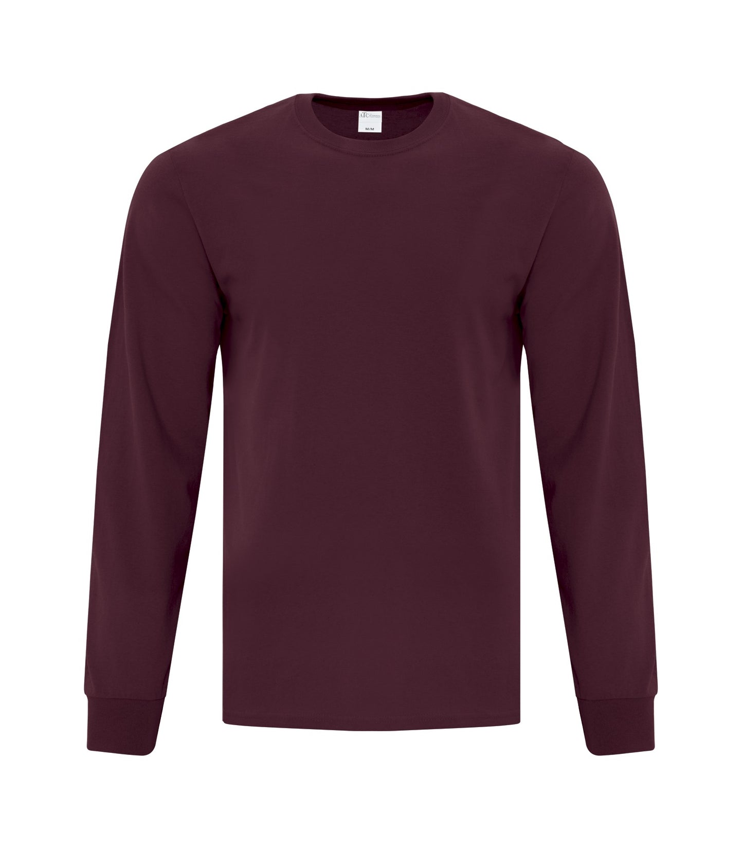 ATC EVERYDAY COTTON LONG SLEEVE TEE (ATC1015) - Maroon