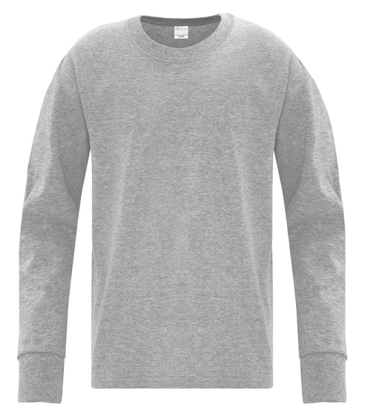 ATC™ EVERYDAY COTTON LONG SLEEVE YOUTH TEE - Athletic Heather