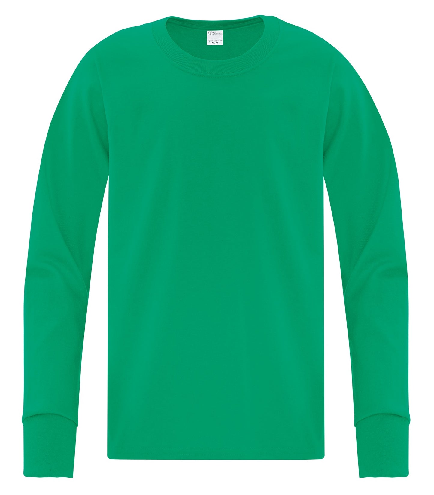 ATC EVERYDAY COTTON LONG SLEEVE YOUTH TEE (ATC1015Y) - Kelly