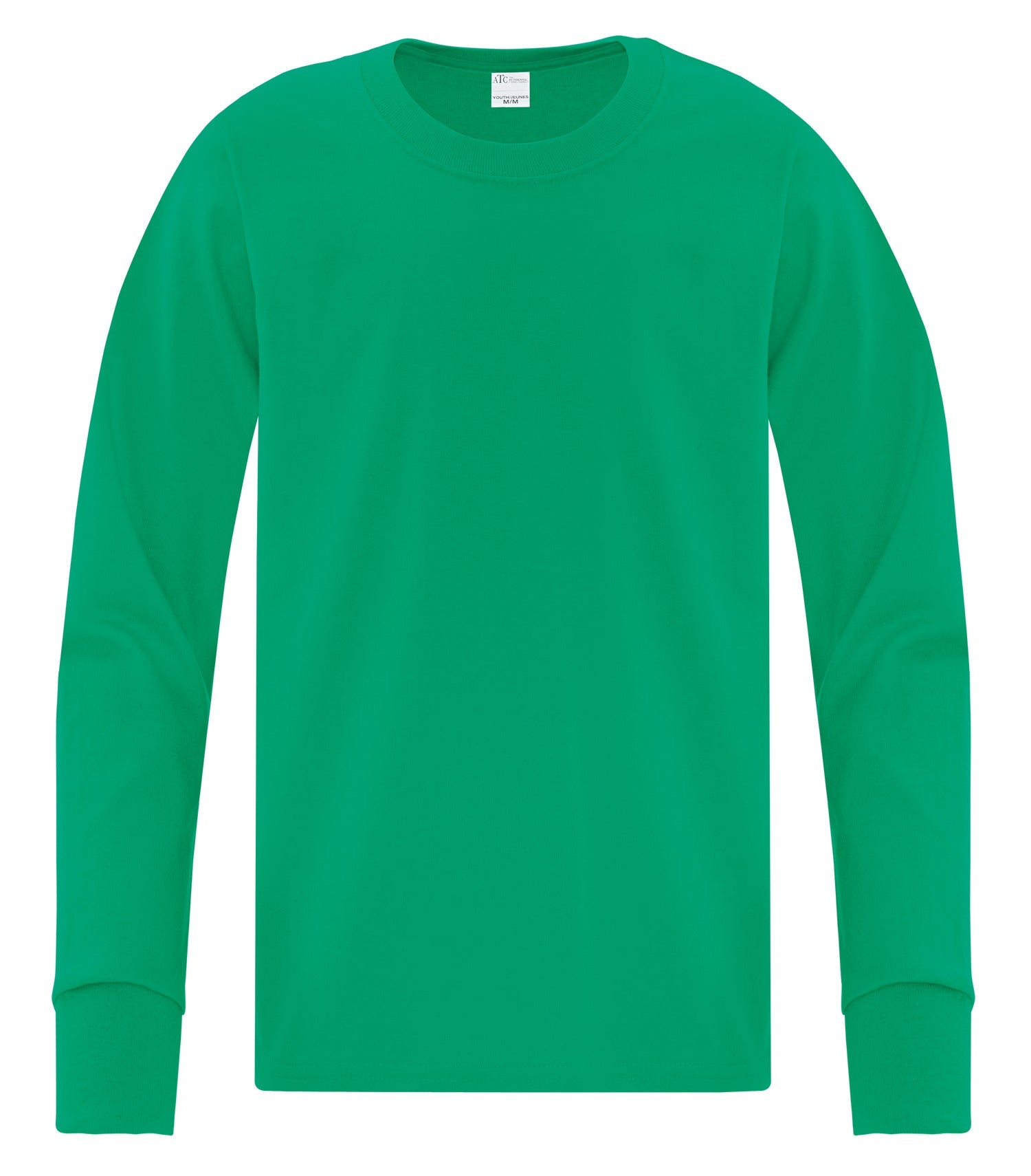ATC EVERYDAY COTTON LONG SLEEVE YOUTH TEE (ATC1015Y) - Kelly