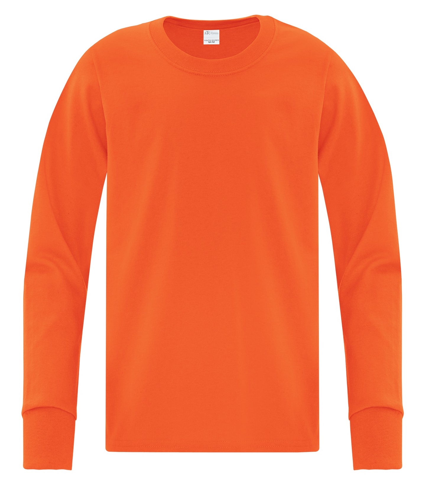 ATC EVERYDAY COTTON LONG SLEEVE YOUTH TEE (ATC1015Y) - Orange