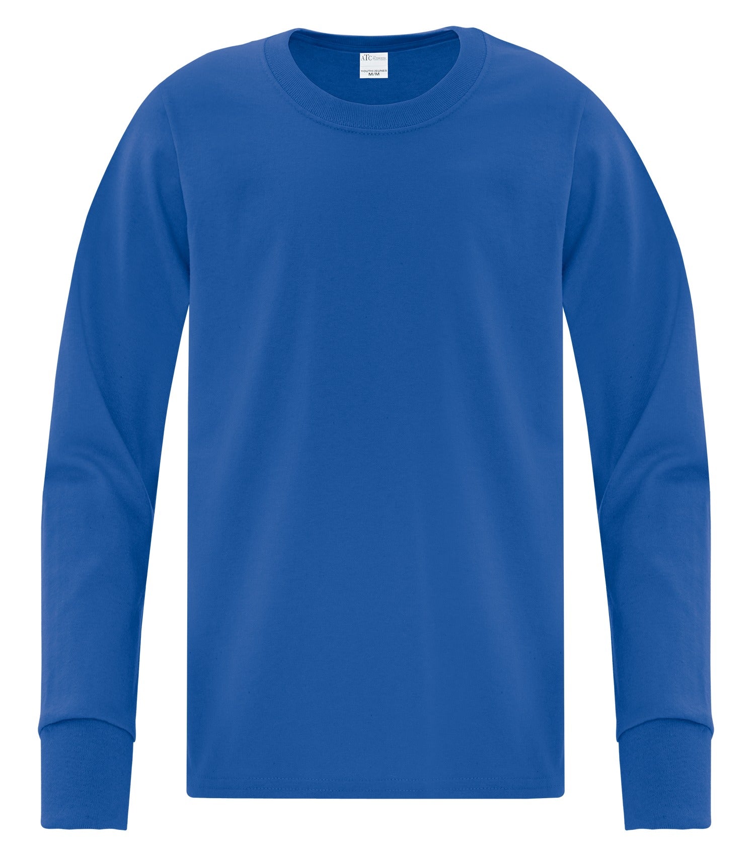 ATC EVERYDAY COTTON LONG SLEEVE YOUTH TEE (ATC1015Y) - Royal