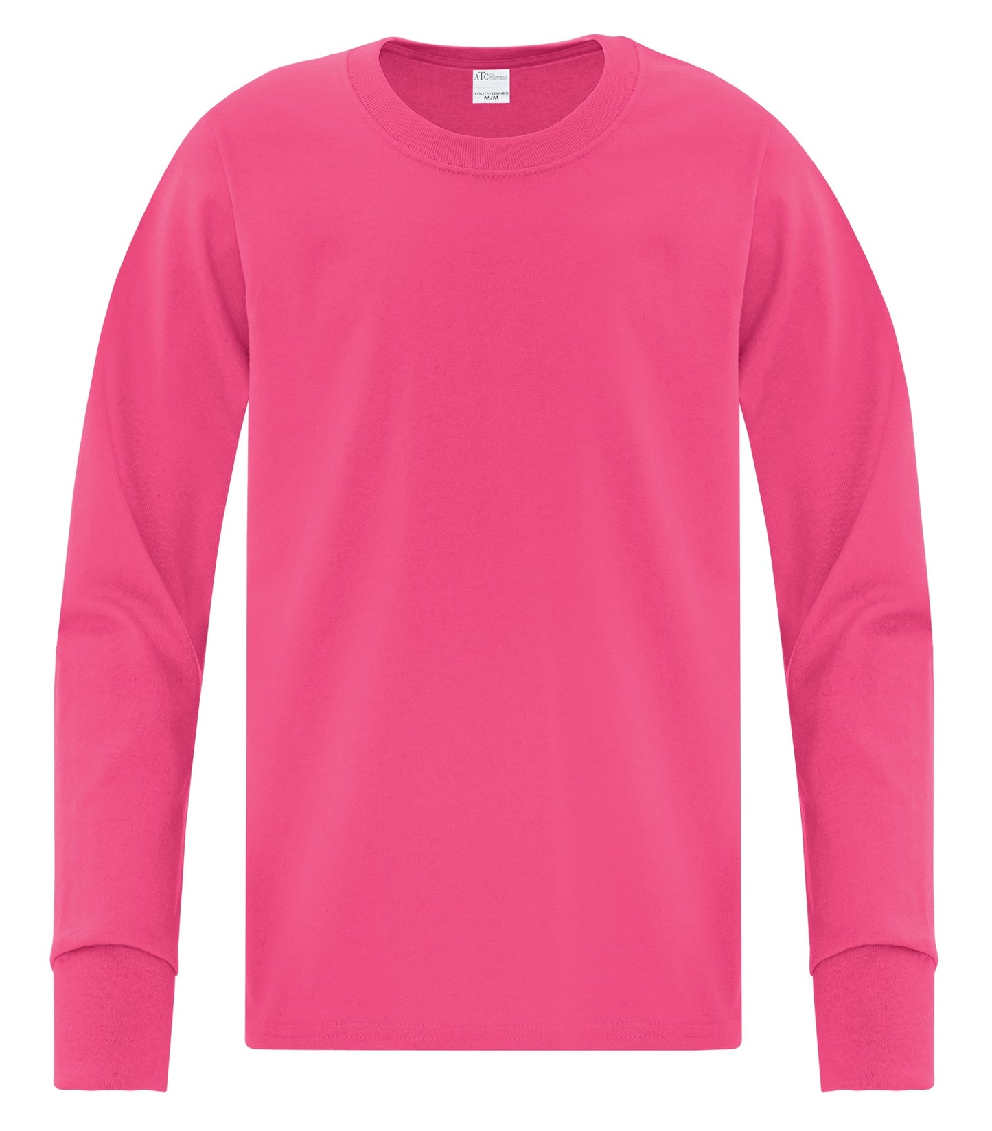 ATC EVERYDAY COTTON LONG SLEEVE YOUTH TEE (ATC1015Y) - Sangria