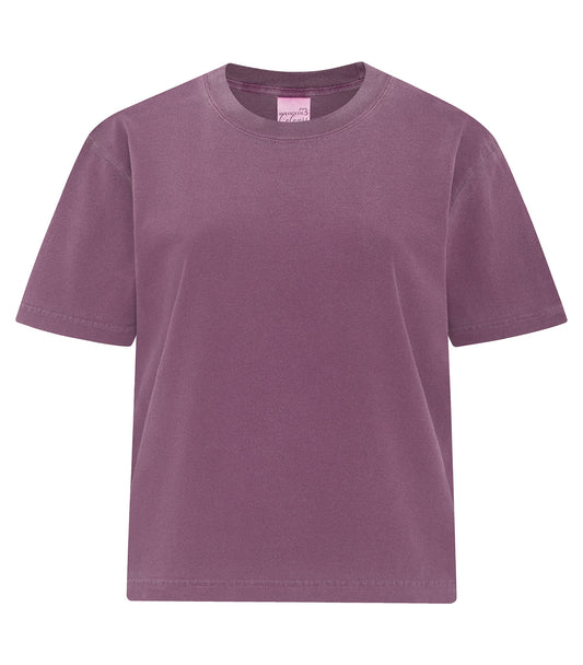 ATC AUTHENTIC COLOURS™ GARMENT-DYED HEAVYWEIGHT LADIES’ BOXY TEE - Berry
