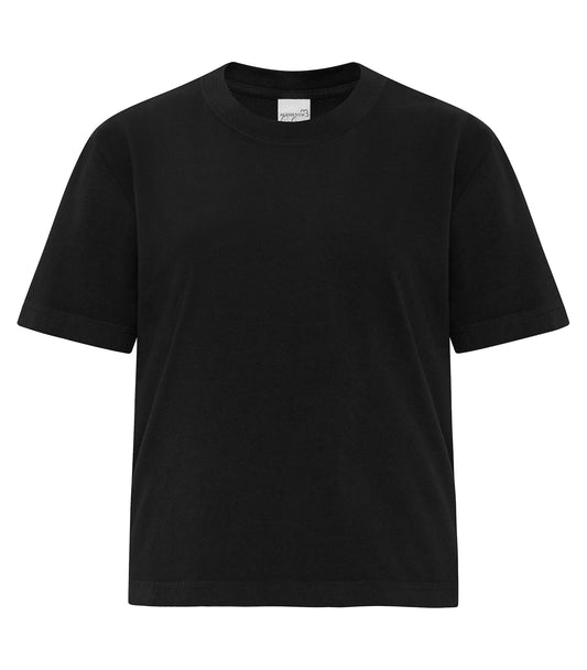 ATC AUTHENTIC COLOURS™ GARMENT-DYED HEAVYWEIGHT LADIES’ BOXY TEE - Black