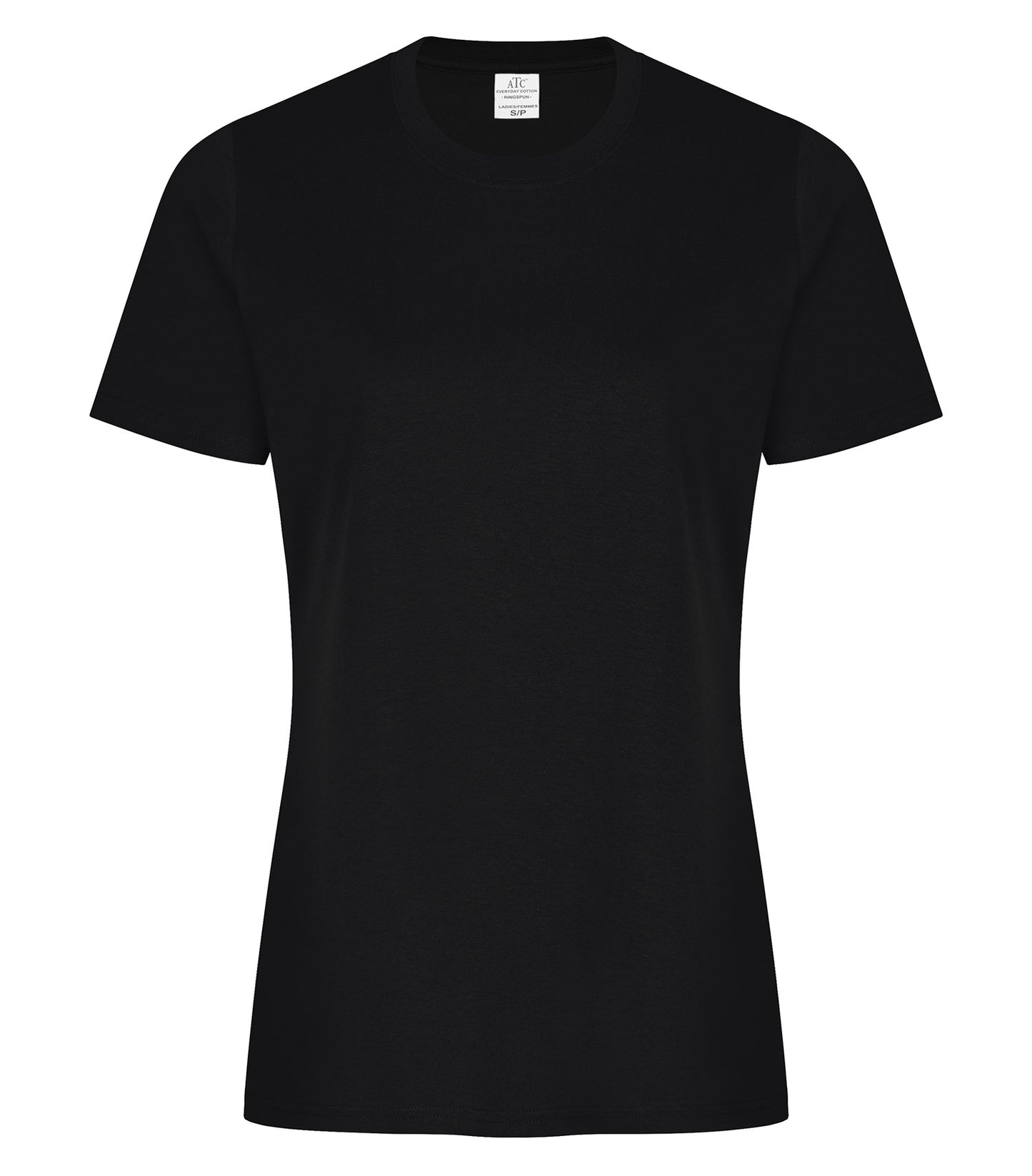 ATC EVERYDAY RING SPUN COTTON LADIES' TEE (ATC2000L) - Black
