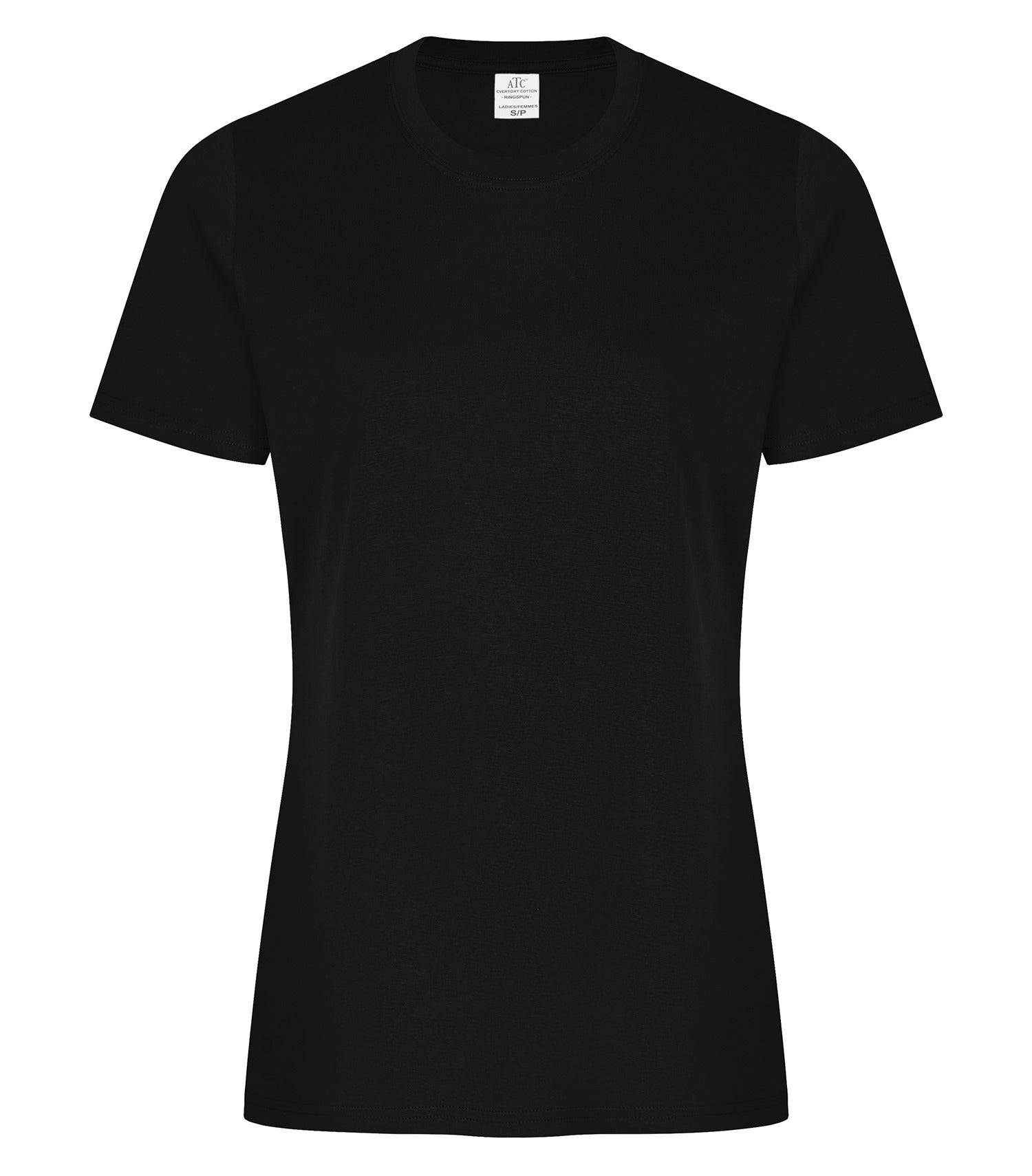 ATC EVERYDAY RING SPUN COTTON LADIES' TEE (ATC2000L) - Black