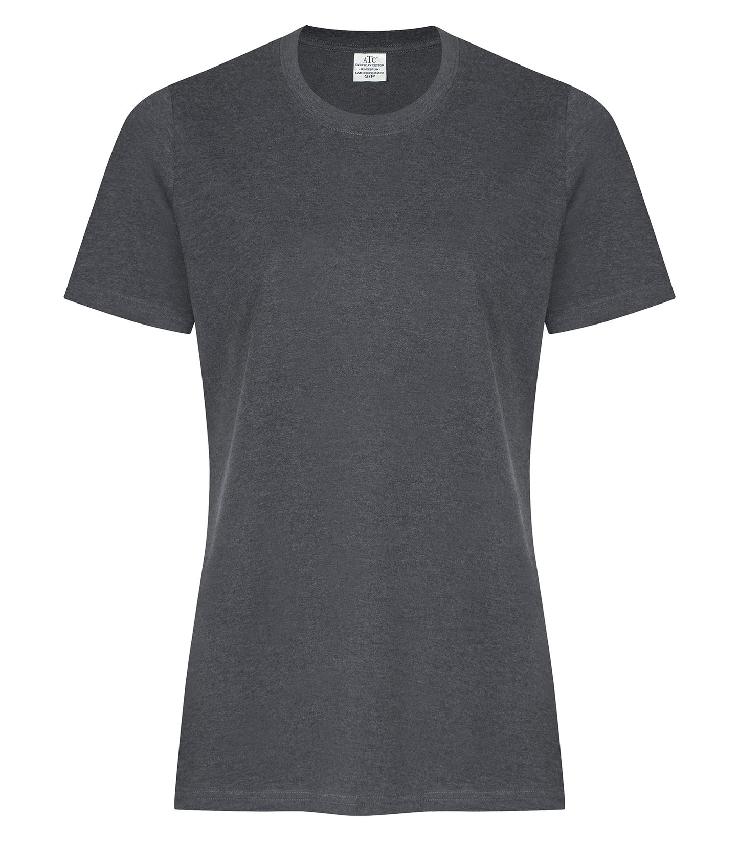 ATC EVERYDAY RING SPUN COTTON LADIES' TEE (ATC2000L) - Dark Heather Grey